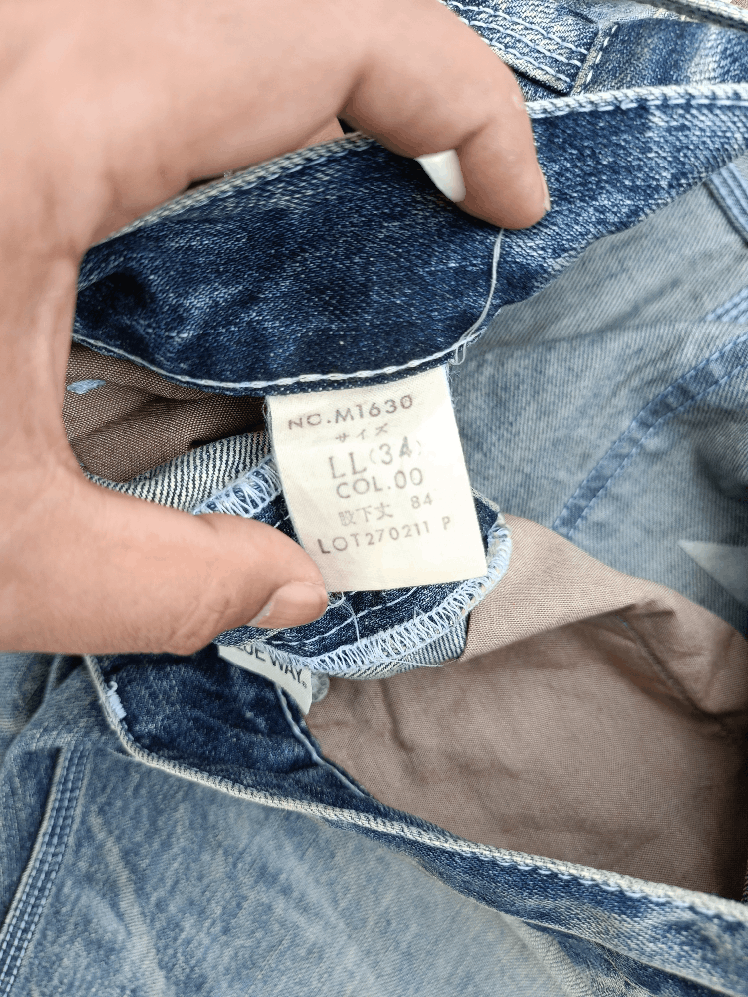Other VINTAGE 💥 BLUEWAY GARMENTS JEANS BLEACH STYLE JEANS Size US 34 / EU 50 - 9 Thumbnail