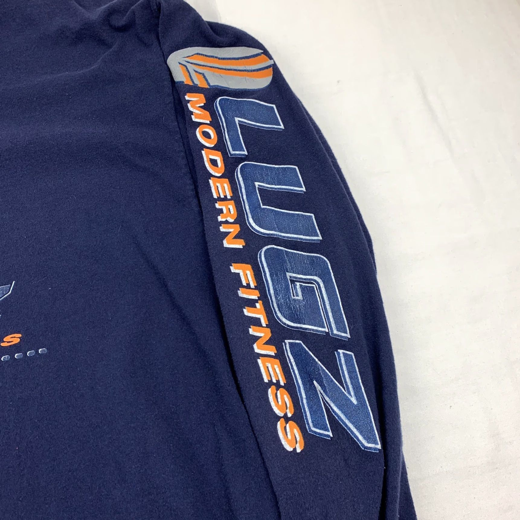 Lugz VINTAGE Lugz Shirt Adult 2XL Navy Blue 90s Y2K Streetwear Mens Long Sleeve Crew Neck Size US XXL / EU 58 / 5 - 3 Thumbnail