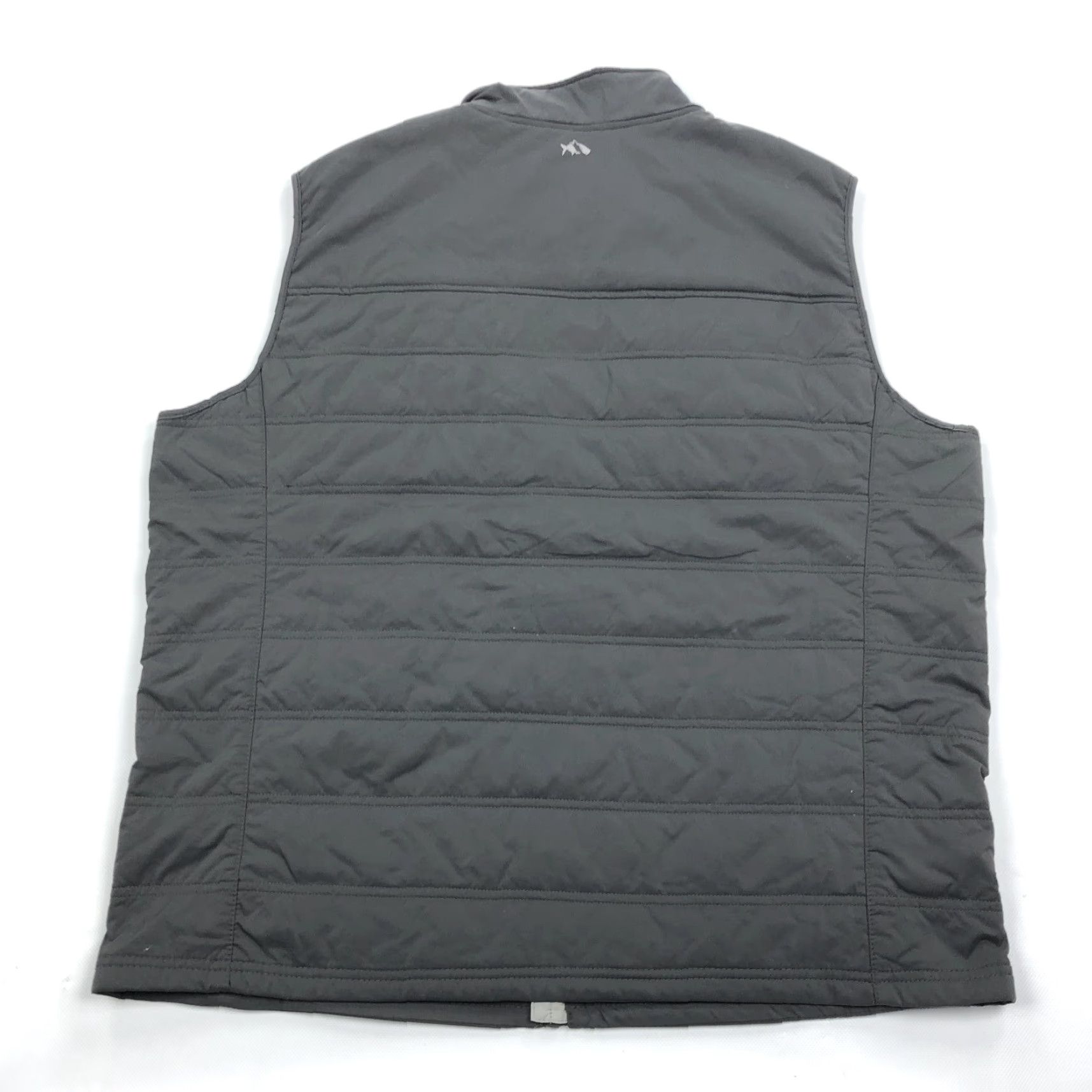 CO FISHHIPPIE CO Vest Puffer Full Zip Quilted Sleeveless XL Men Gray Orange Size US XL / EU 56 / 4 - 7 Thumbnail