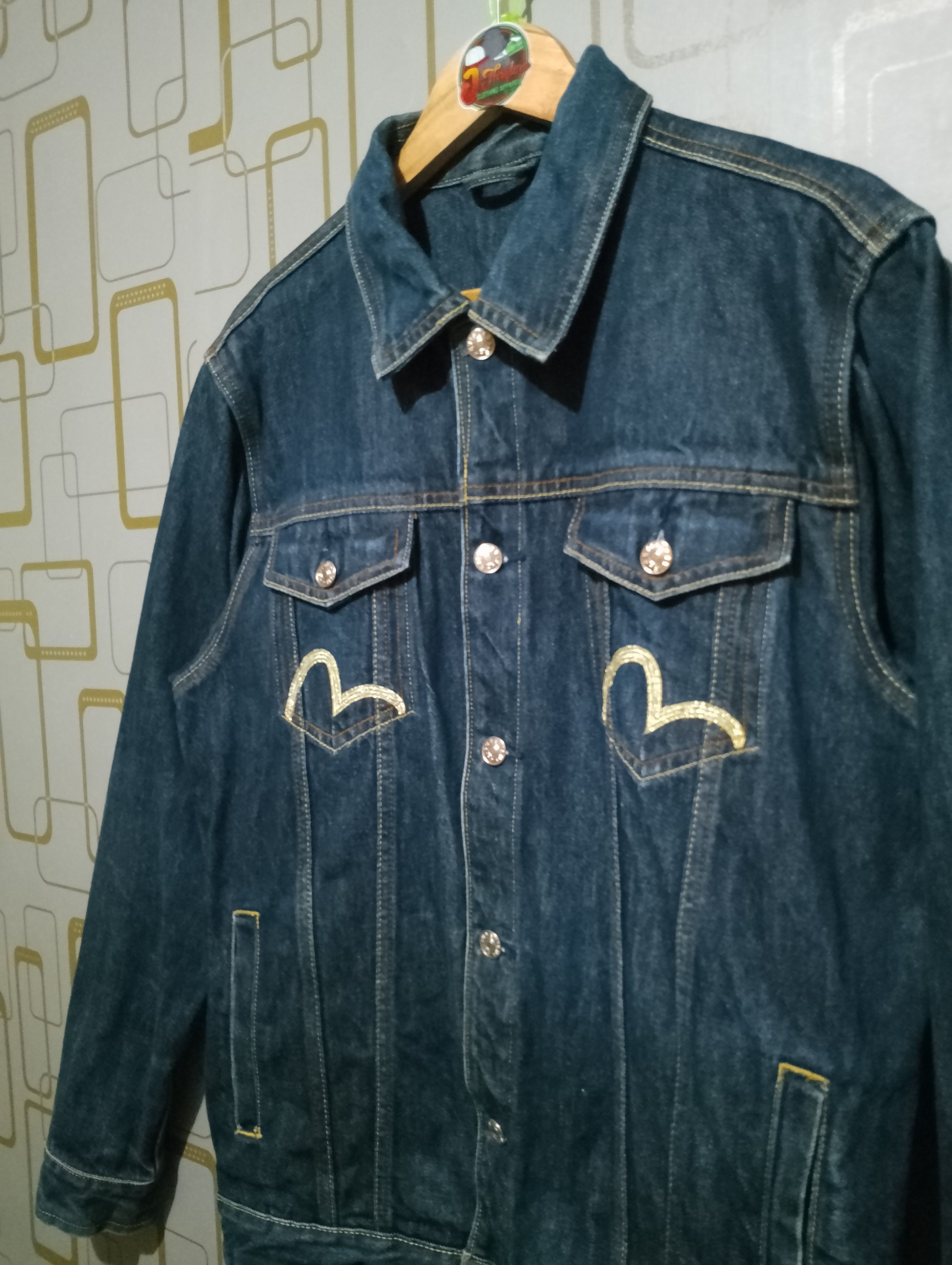 Evisu × Japanese Brand Evisu Denim Jacket Size US XXL / EU 58 / 5 - 6 Thumbnail