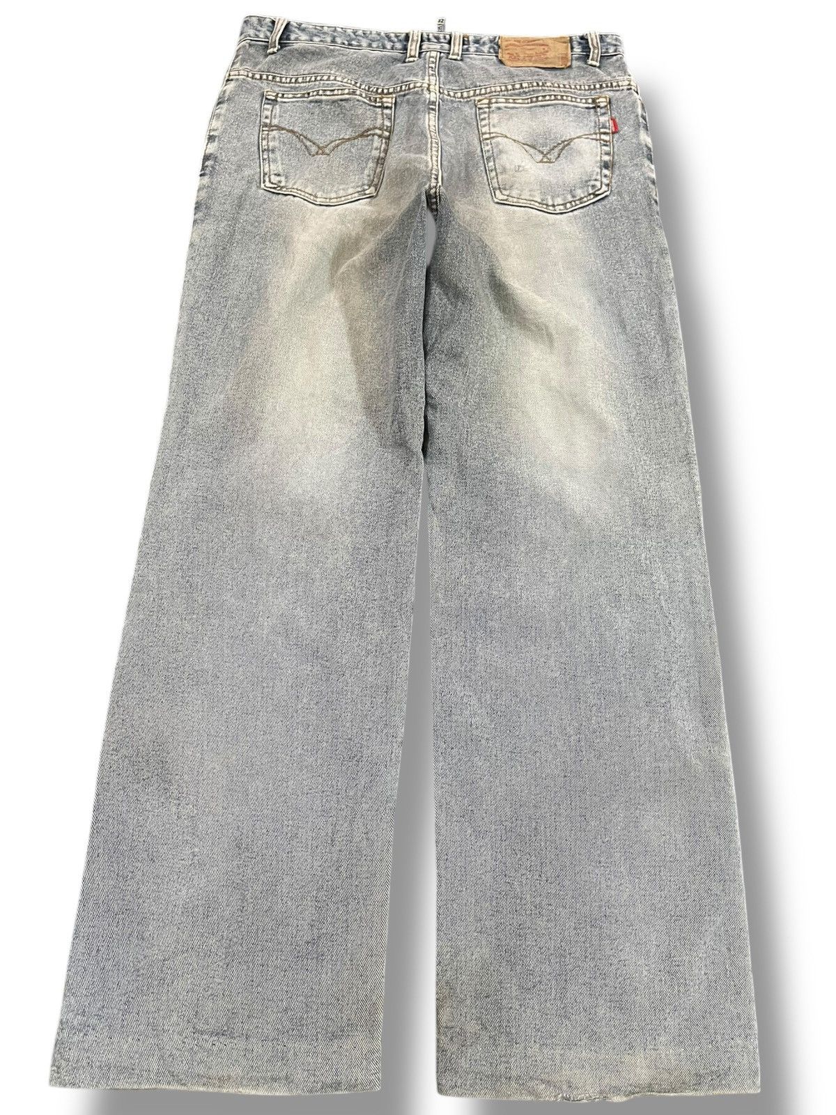 JNCO Vintage Part Three Wide Leg Distressed Denim Size US 33 - 5 Thumbnail