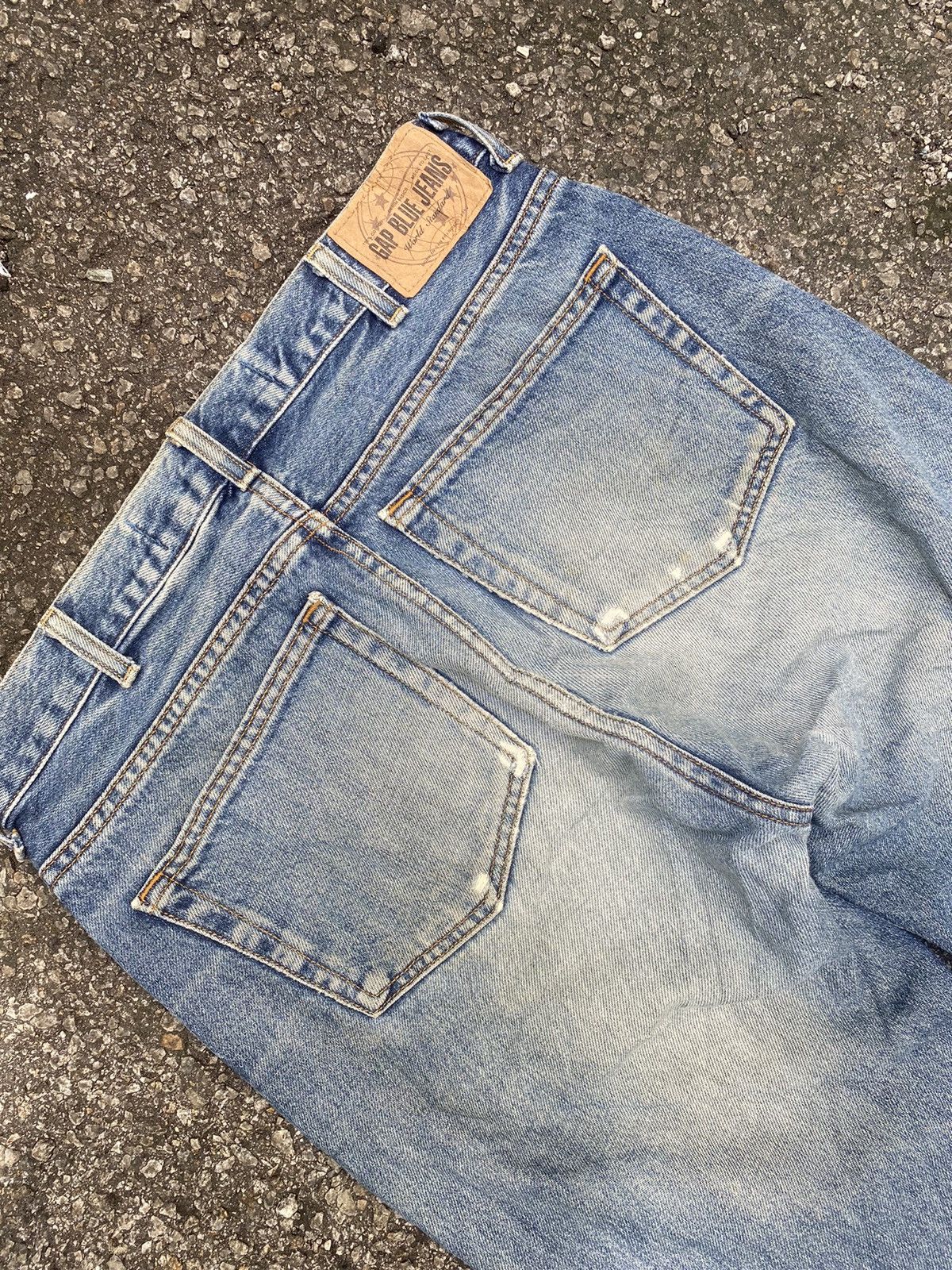 Gap Flare Boot Cut Fit Jeans Gap Blue Vintage Denim Y2k Size US 32 / EU 48 - 7 Thumbnail