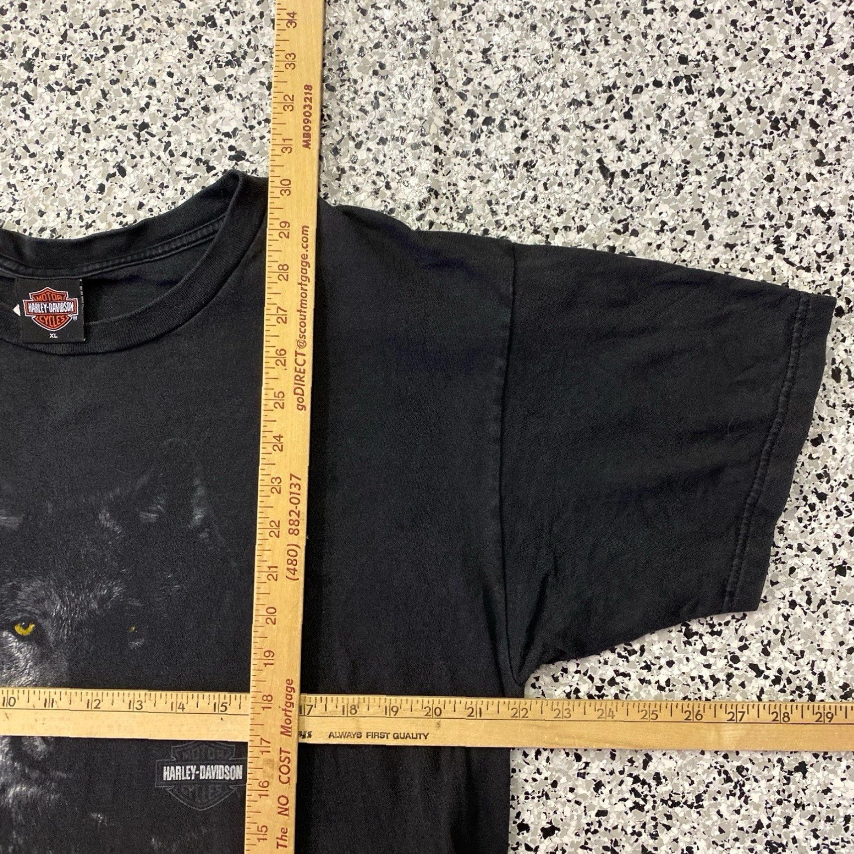 Harley Davidson VINTAGE Harley-Davidson T Shirt Adult XL Black Billings Montana Bear Motorcycle Graphic Print Double-Sided Cotton Knit Crew Neck Short Sleeve Men Size US XL / EU 56 / 4 - 3 Thumbnail