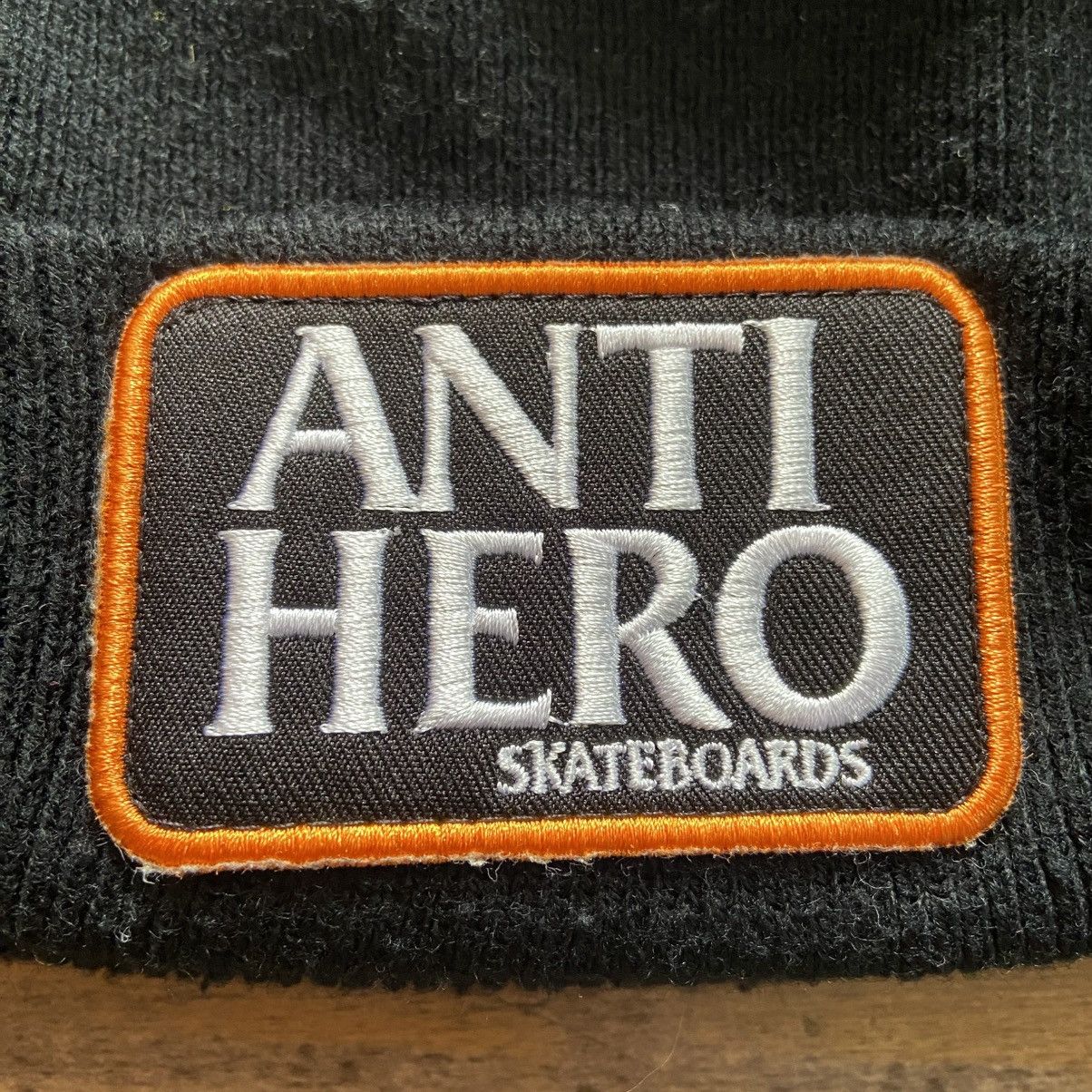 Antihero Anti Hero Skateboards Logo Patch Men’s Beanie Size ONE SIZE - 4 Thumbnail