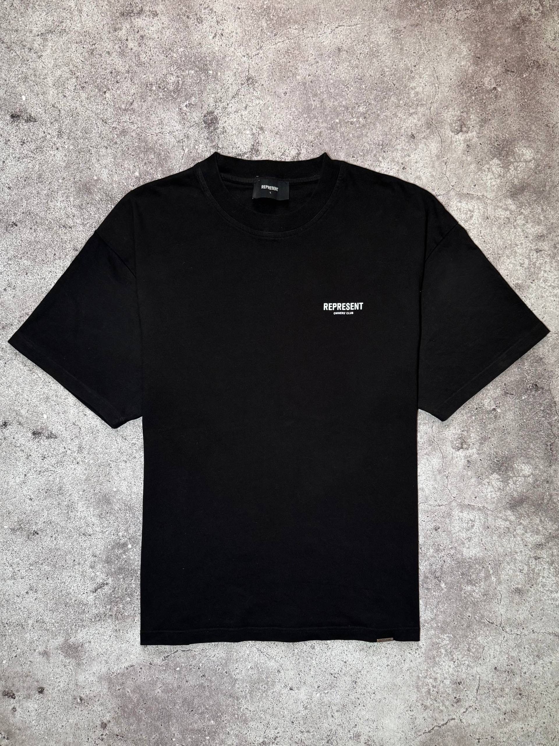 Represent Clo. Represent Owners’ Club Black Big Printed Logo T-shirt Size US L / EU 52-54 / 3 - 4 Thumbnail