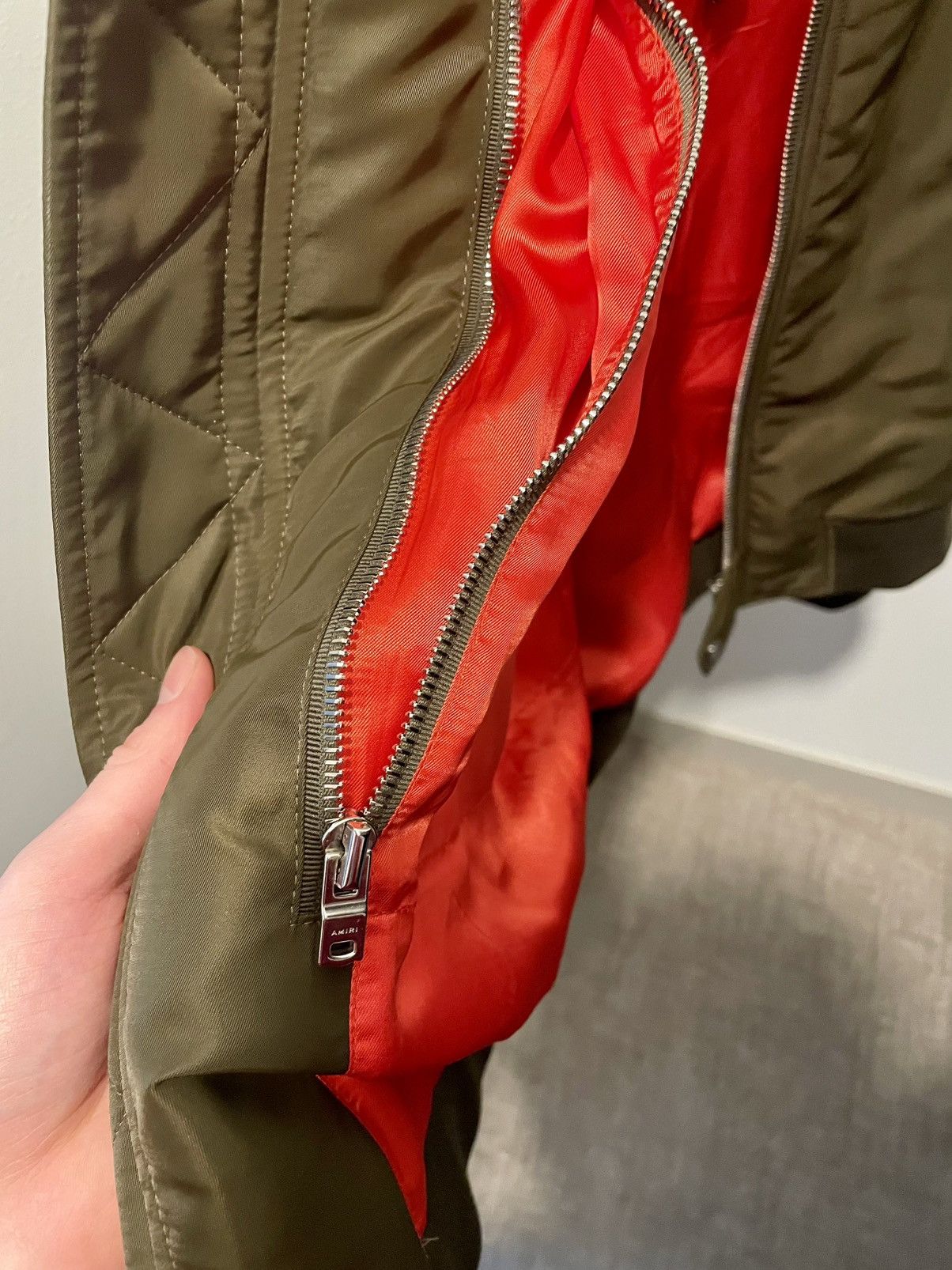 Amiri Amiri Bones Bomber Jacket Green XL Size US XL / EU 56 / 4 - 9 Thumbnail