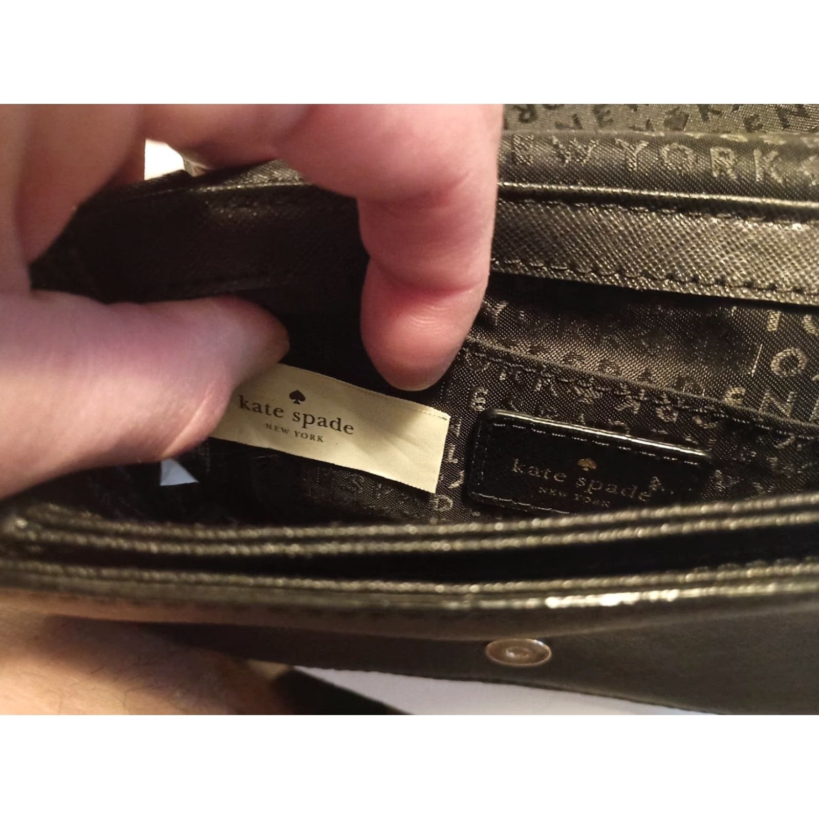 Vintage VINTAGE Kate Spade Laurel Way Leather Crossbody Shoulder Bag Black Small Size ONE SIZE - 6 Thumbnail