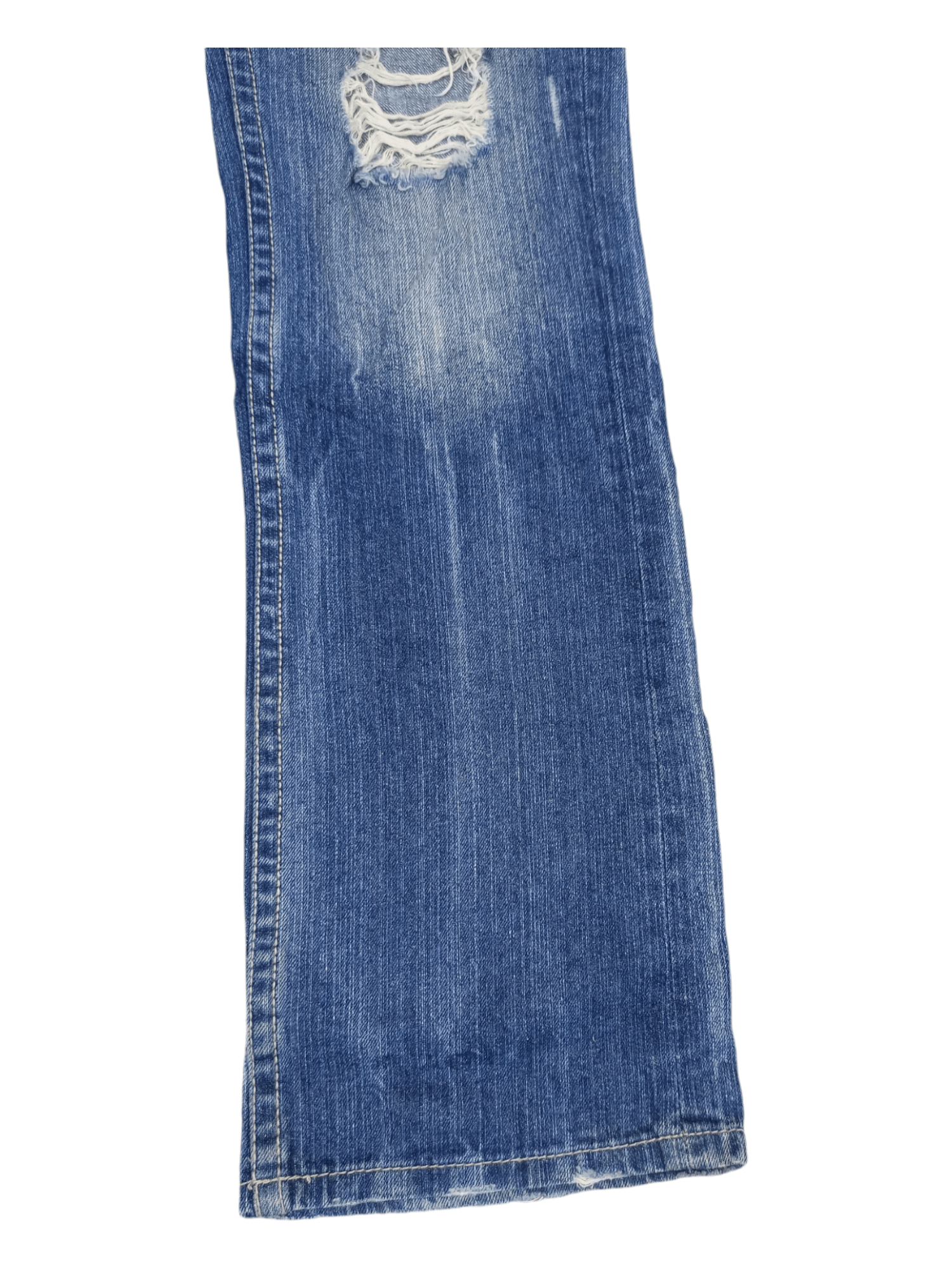Japanese Brand BUZZSPUNKY Big Blowout Patched Distressed Flare Jeans Size US 29 - 7 Thumbnail