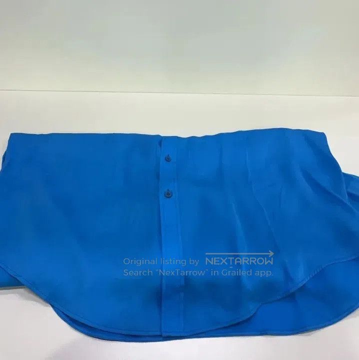 Balenciaga Balenciaga Blue Long Sleeve Shirt with Logo. Size US S / EU 44-46 / 1 - 5 Thumbnail