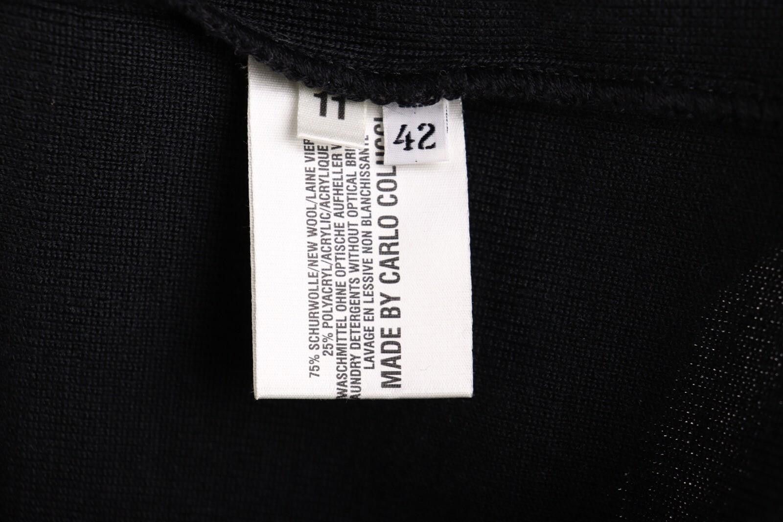 Carlo Colucci Carlo Colucci Black Wool Turtle Neck Knit Sweater Size 42 Size M / US 6-8 / IT 42-44 - 9 Thumbnail