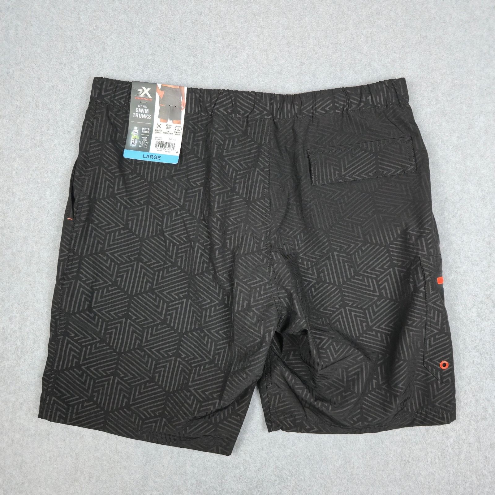 ZeroXposur NWT ZeroXposur Mens Large UV Black Lined Swim Trunks Size US 37 - 2 Thumbnail