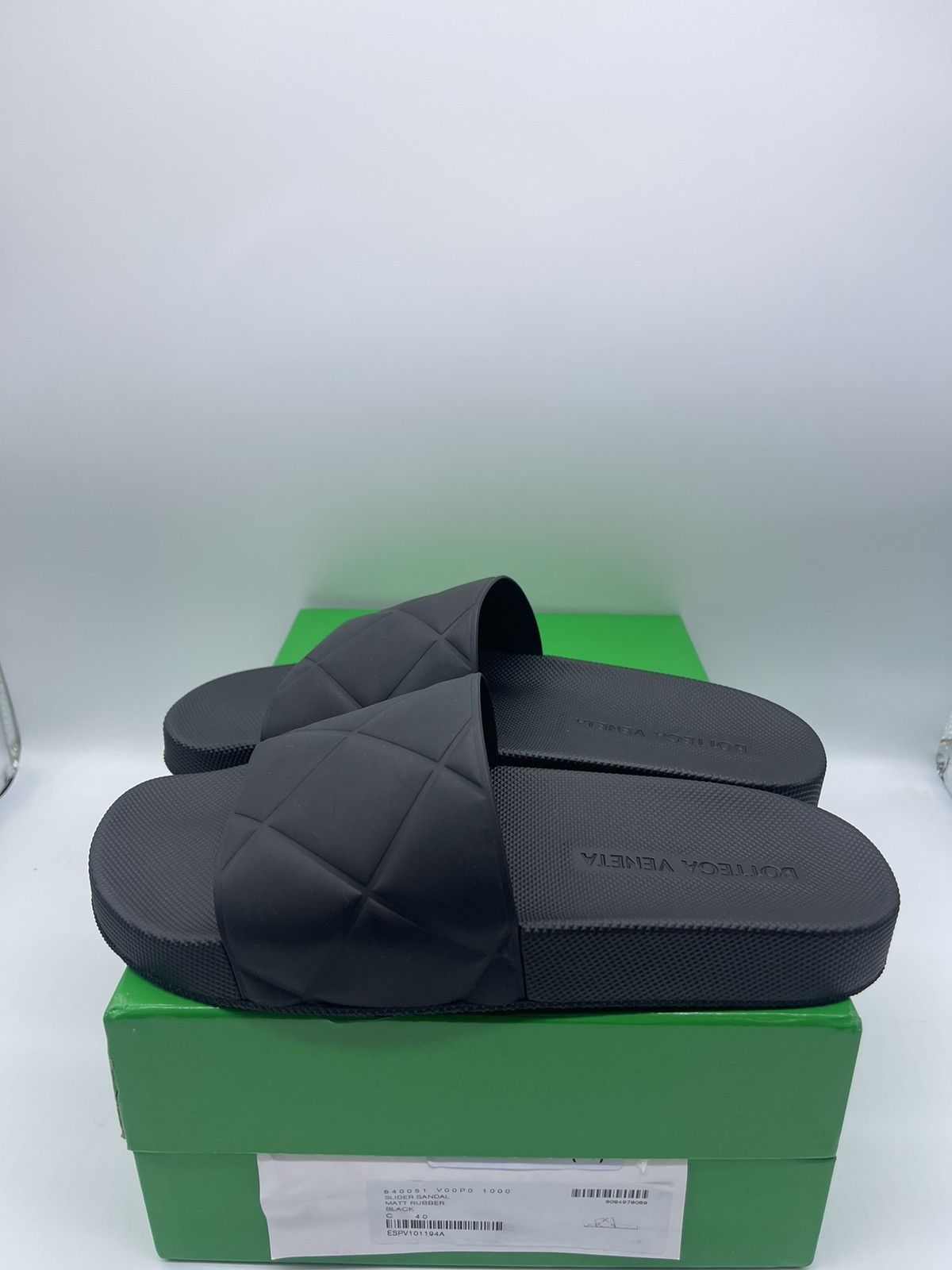 Bottega Veneta Bottega Veneta Matt rubber sliders Size US 10 / IT 40 - 4 Thumbnail