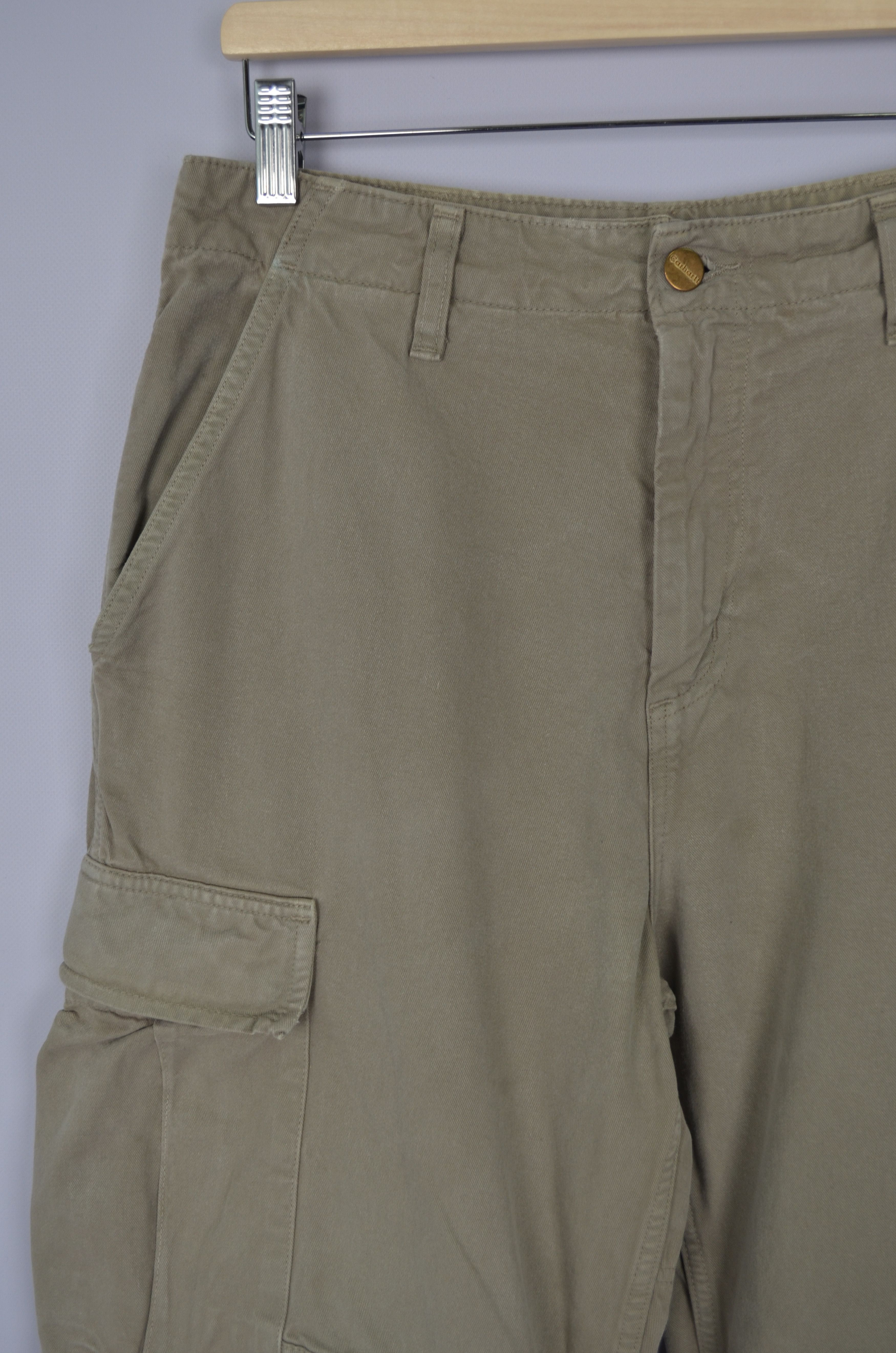 Carhartt × Carhartt Wip Vintage 90s Carhartt Cargo Pants Beige Size W29 L30 Size US 29 - 11 Thumbnail