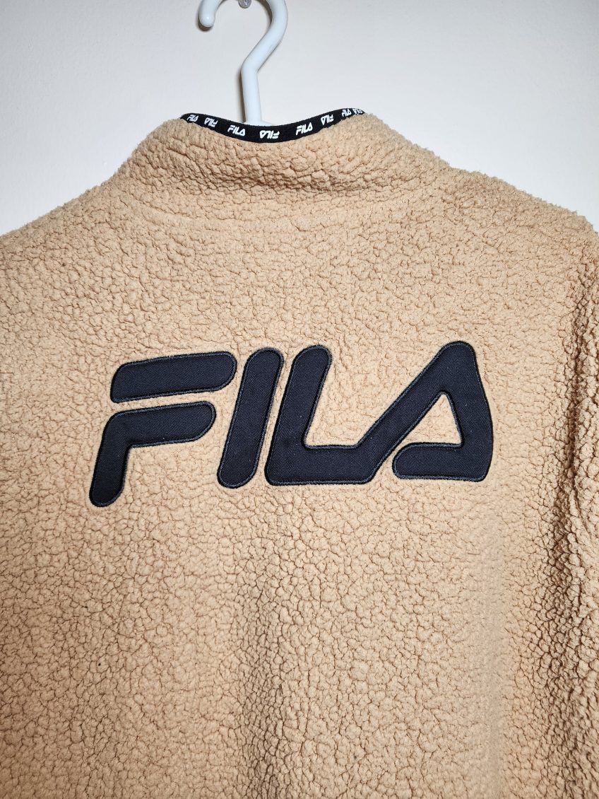 Fila Fila 1/4 Zip Cotton Fleece Sweater Size US L / EU 52-54 / 3 - 2 Thumbnail