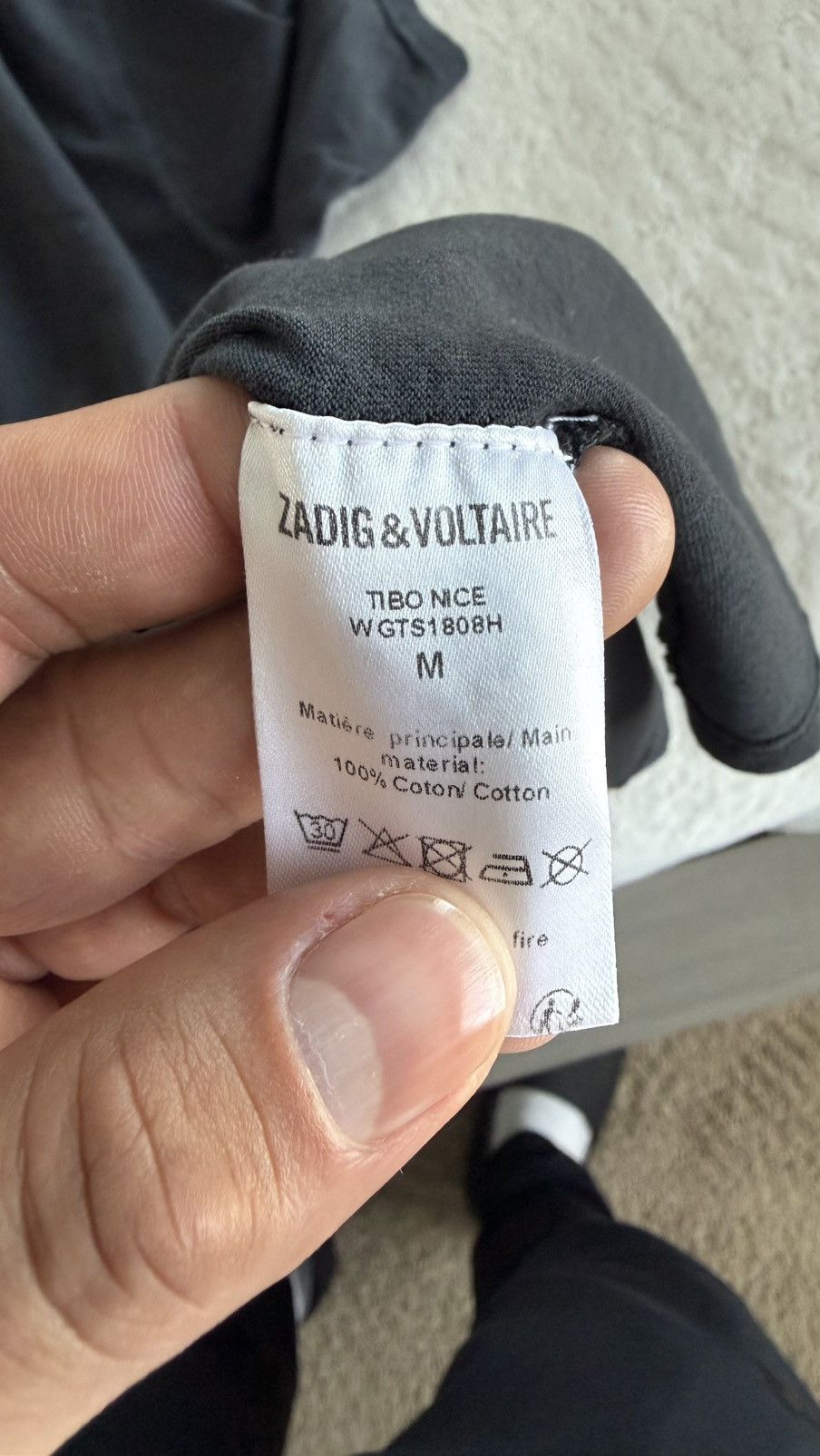 Zadig & Voltaire Men’s Zadig & Voltaire Be F*cking Nice T-Shirt - Medium Size US M / EU 48-50 / 2 - 4 Thumbnail