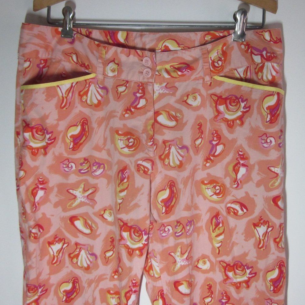 Other Holly Lane Womens Summer Patterned Pants Size 12 Size 30" / US 8 / IT 44 - 2 Thumbnail