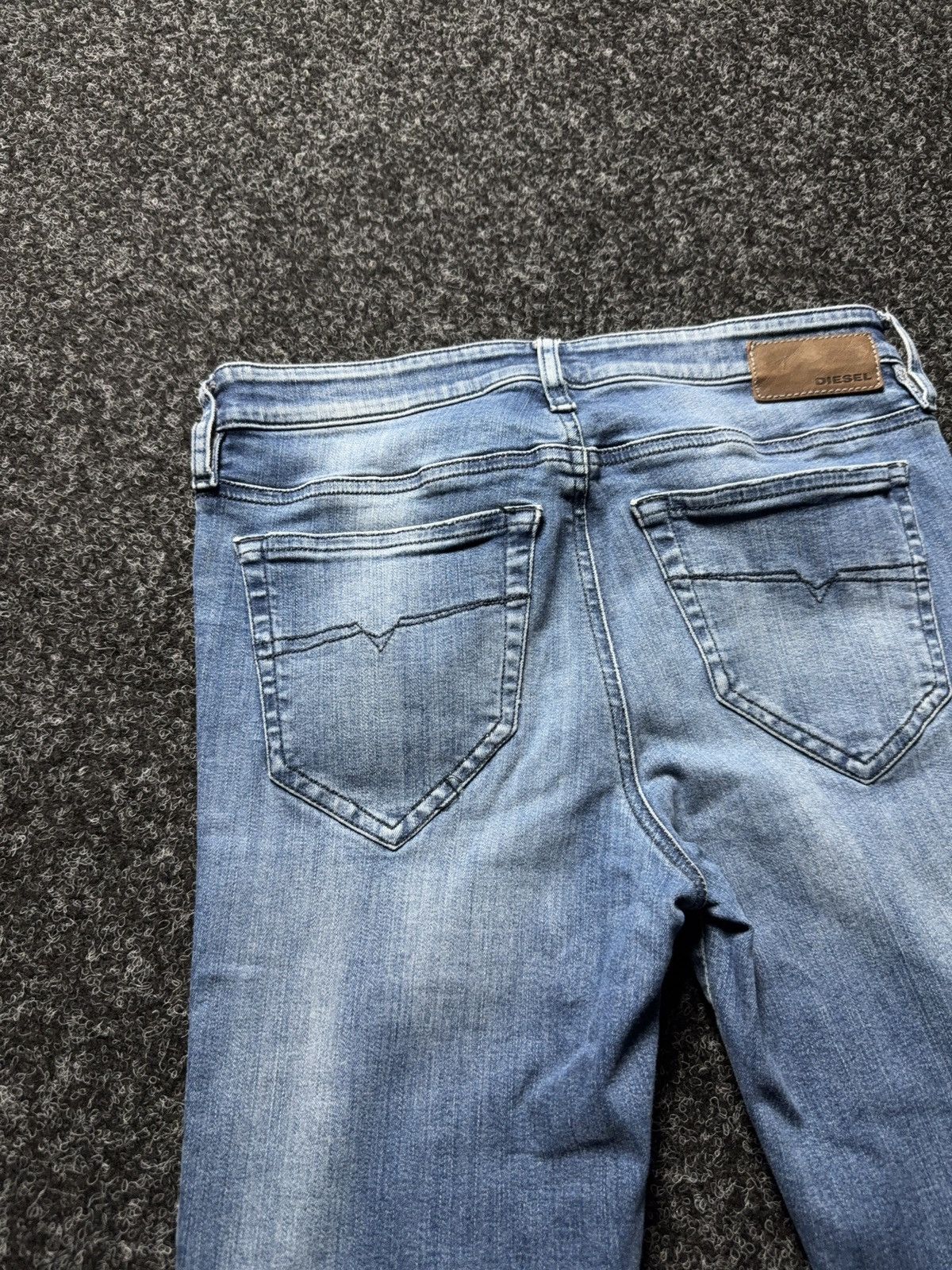 Diesel 00s Luxury Diesel Skinzee Super Skinny Jeans Y2K Low Rise Size 28" / US 6 / IT 42 - 13 Thumbnail