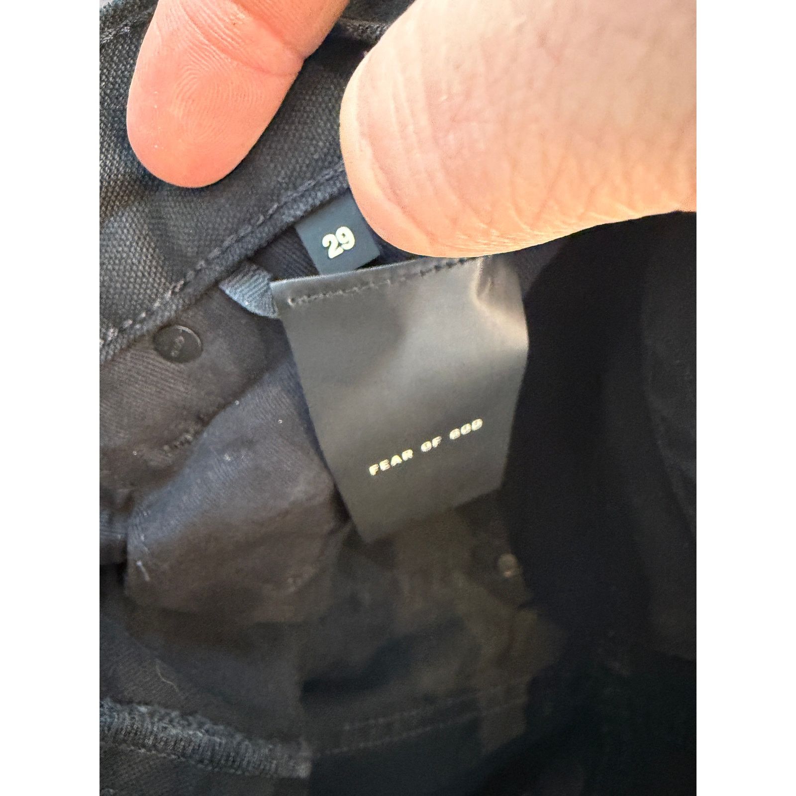 Fear of God Fear of God 6th Collection Black Belted Denim Jeans Size US 29 - 4 Thumbnail