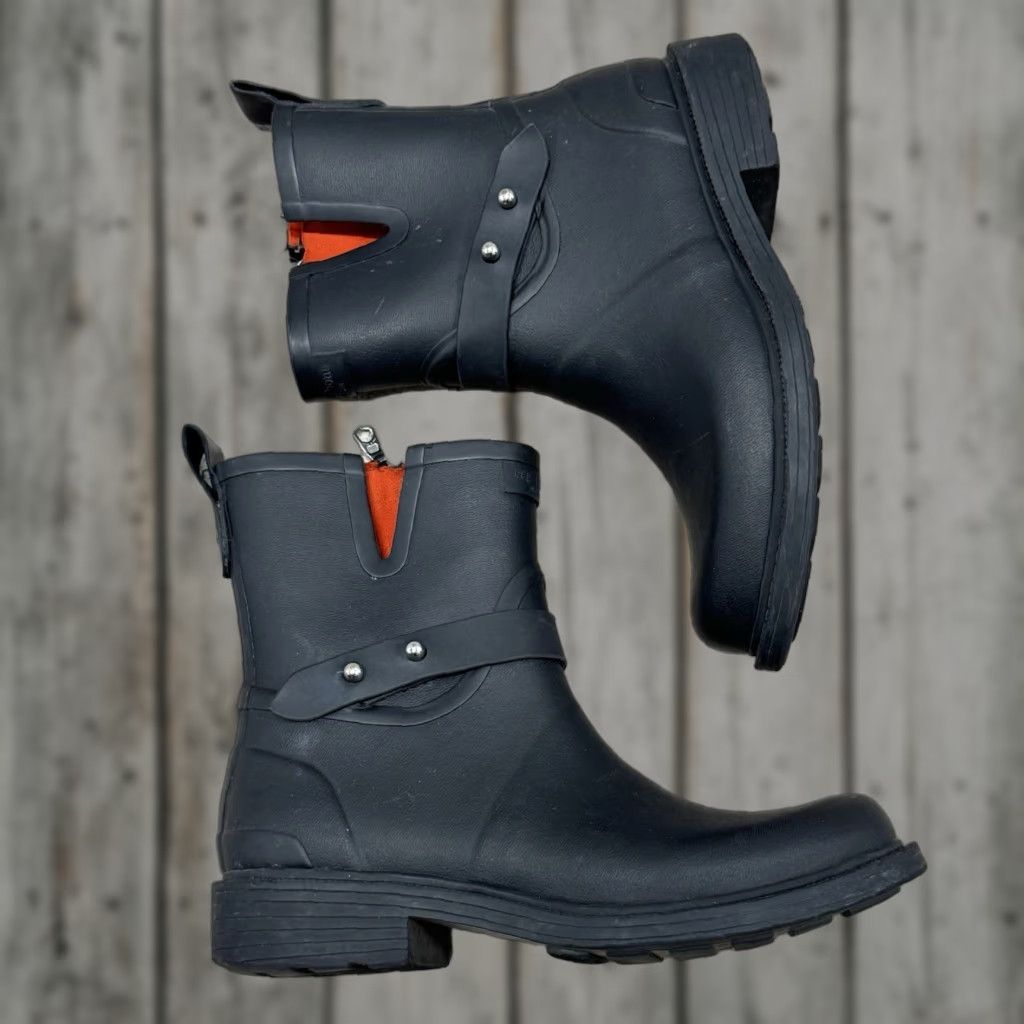 Rag & Bone Rag & Bone Moto Rain Boots Black Rubber Size 36 Size US 6 / IT 36 - 1 Thumbnail