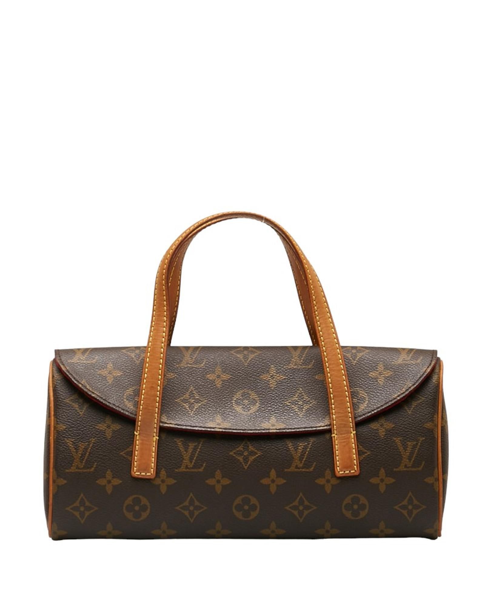 image of Louis Vuitton Monogram Brown Designer Shoulder Bag In Ab Condition, Women's