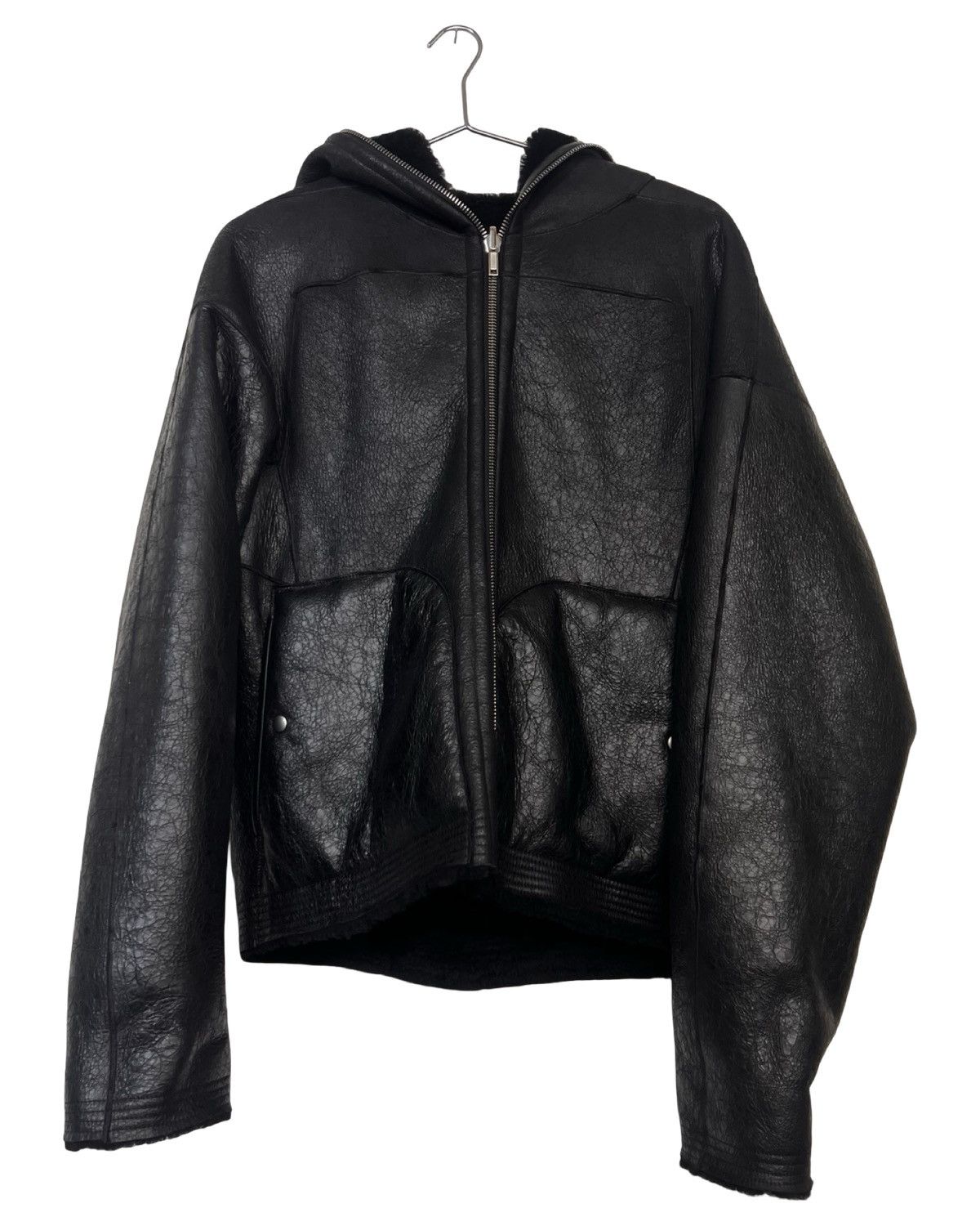 Rick Owens Rick owens leather / shearling reversible hoodie Size US S / EU 44-46 / 1 - 1 Thumbnail
