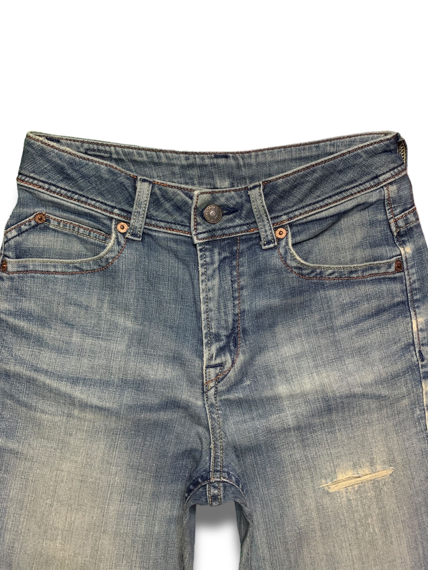 Japanese Brand Vintage Japanese Brand Faded Wash Ripped Style Flare Jeans Size 26" / US 2 / IT 38 - 4 Thumbnail