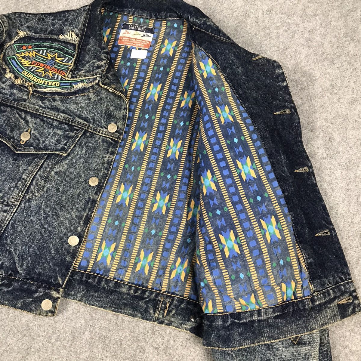 Vintage DENIM BUTTON JACKET EDWIN 1990 JACKET Size US M / EU 48-50 / 2 - 13 Thumbnail