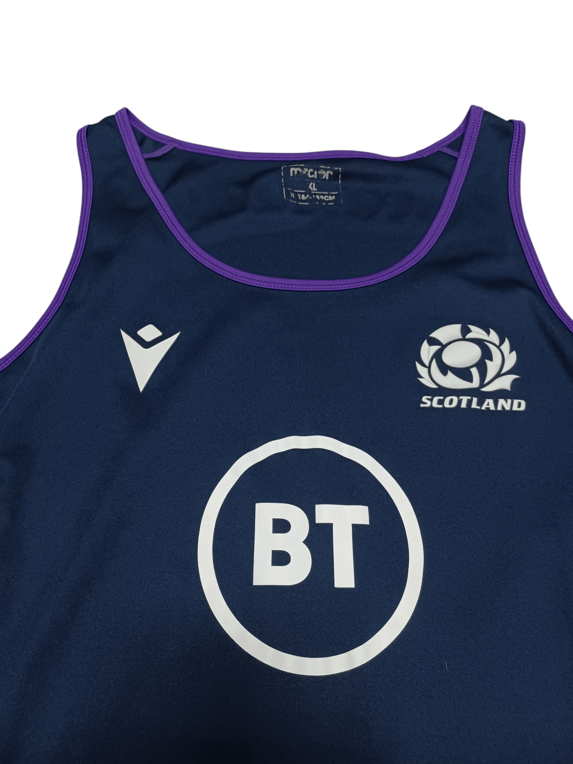 Macron SCOTLAND MACRON RUGBY TRAINING SLEVELESS TEE Size US XL / EU 56 / 4 - 2 Thumbnail