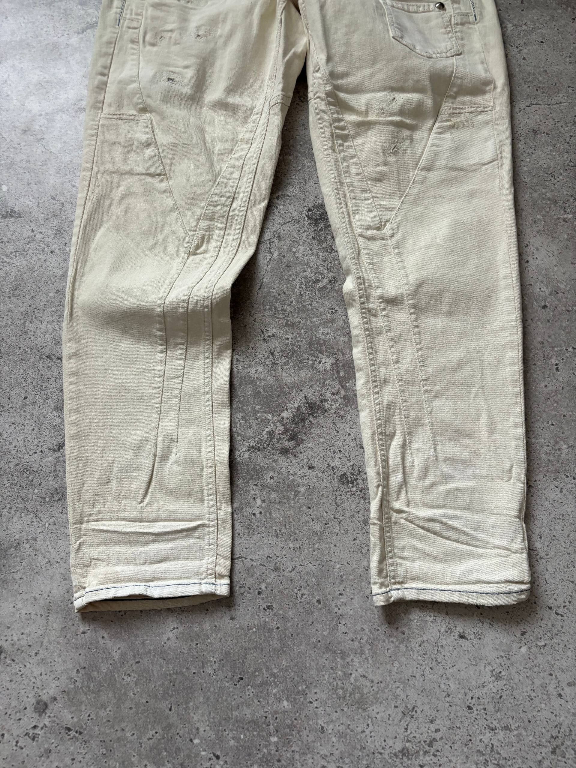 Japanese Brand Avant Garde High Use Patchwork Pants Waxed Cottone Size US 32 / EU 48 - 5 Thumbnail