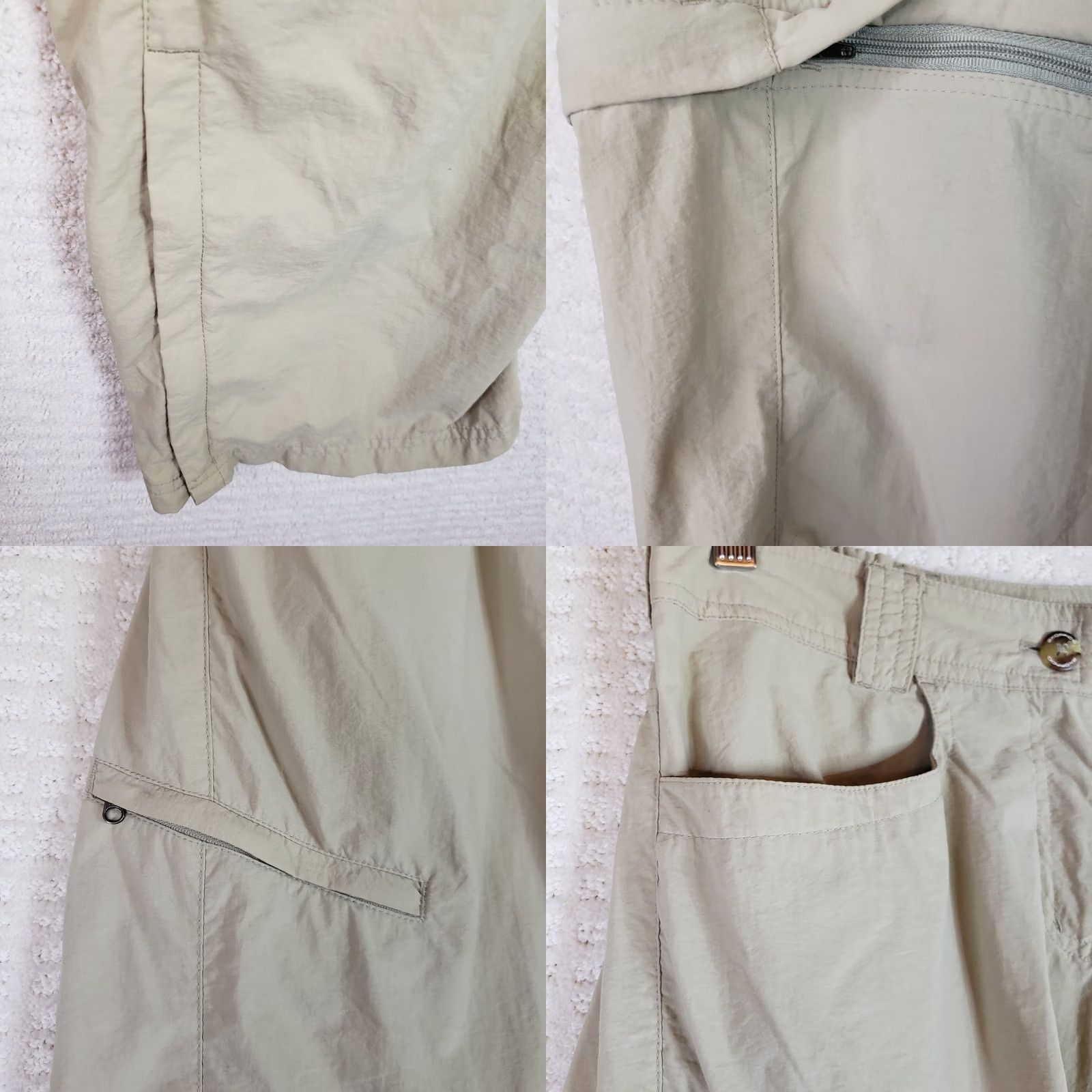 ExOfficio VINTAGE ExOfficio Khaki Beige Nylon INSECT SHIELD Convertible Pants Women Size 6 X 29" Size 28" / US 6 / IT 42 - 8 Thumbnail