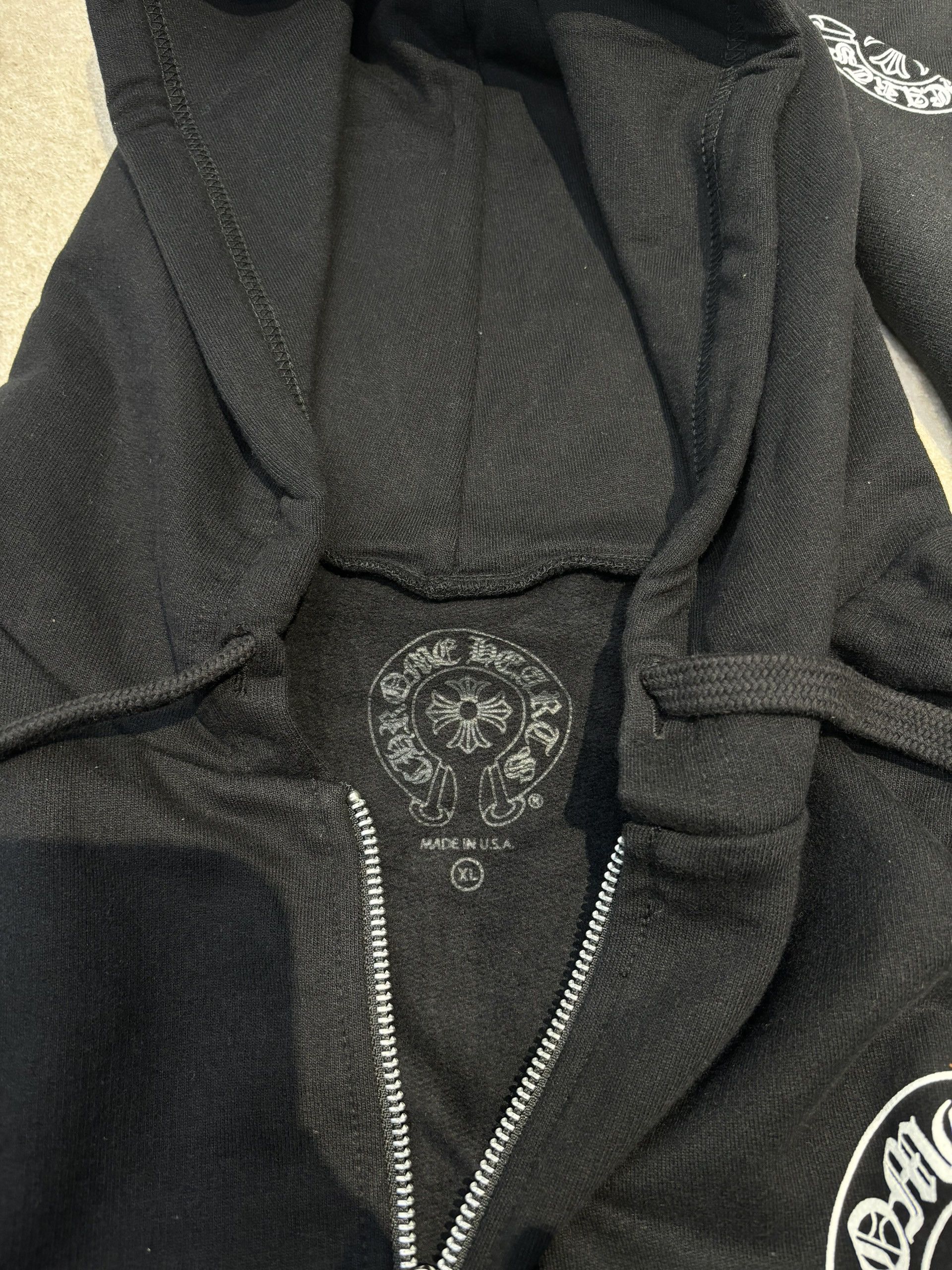 Chrome Hearts CHROME HEARTS Multi Color Horseshoe Logo Zip Up Hoodie BLACK Size US XL / EU 56 / 4 - 5 Thumbnail