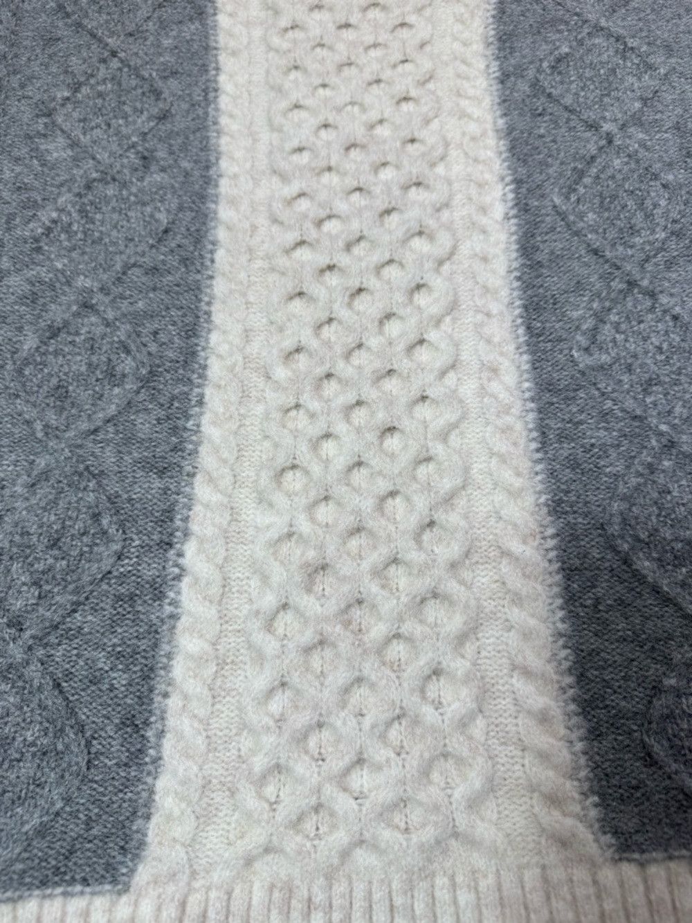 Joie NWT New Joie Wool Blend Cable Knit Colorblock Crewneck Swea Size S / US 4 / IT 40 - 4 Thumbnail
