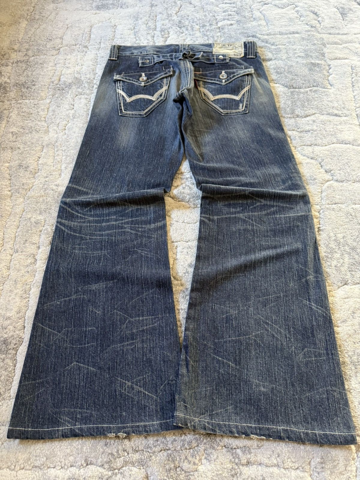 Le Grande Bleu (L.G.B.) Edwin 503 Japan Edition Flared Buckle Back Flared Jeans Size US 28 / EU 44 - 2 Thumbnail
