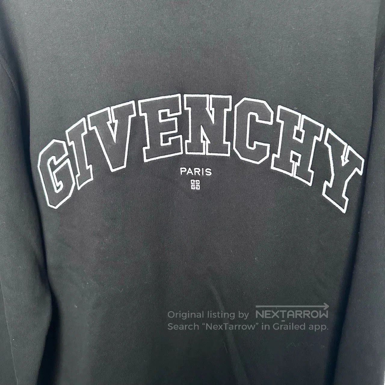 Givenchy givenchy black embroidered logo sweatshirt size L. Size US L / EU 52-54 / 3 - 3 Thumbnail