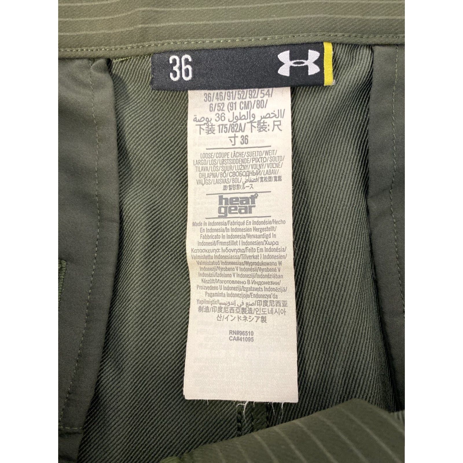 Under Armour Under Armour Shorts Men’s 36 Green Stripe Performance Golf Chino / 34-95 Size US 36 / EU 52 - 8 Thumbnail