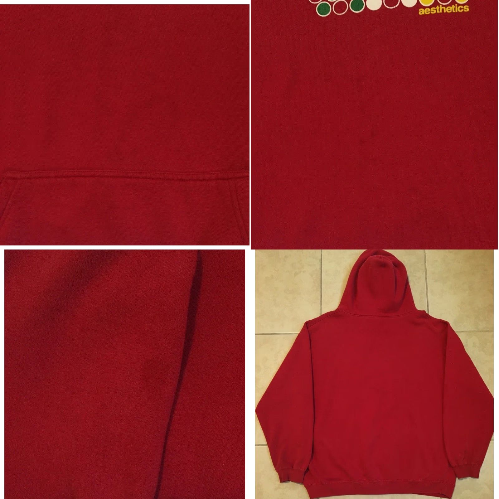 Alien Workshop Vtg Aesthetics Skateboards Hoodie XL Habitat Zoo York Menace Men XL Red 90s Y2K Skateboarder Punk Grunge Vintage Pullover Sweatshirt Shirt Mens Size US XL / EU 56 / 4 - 8 Thumbnail