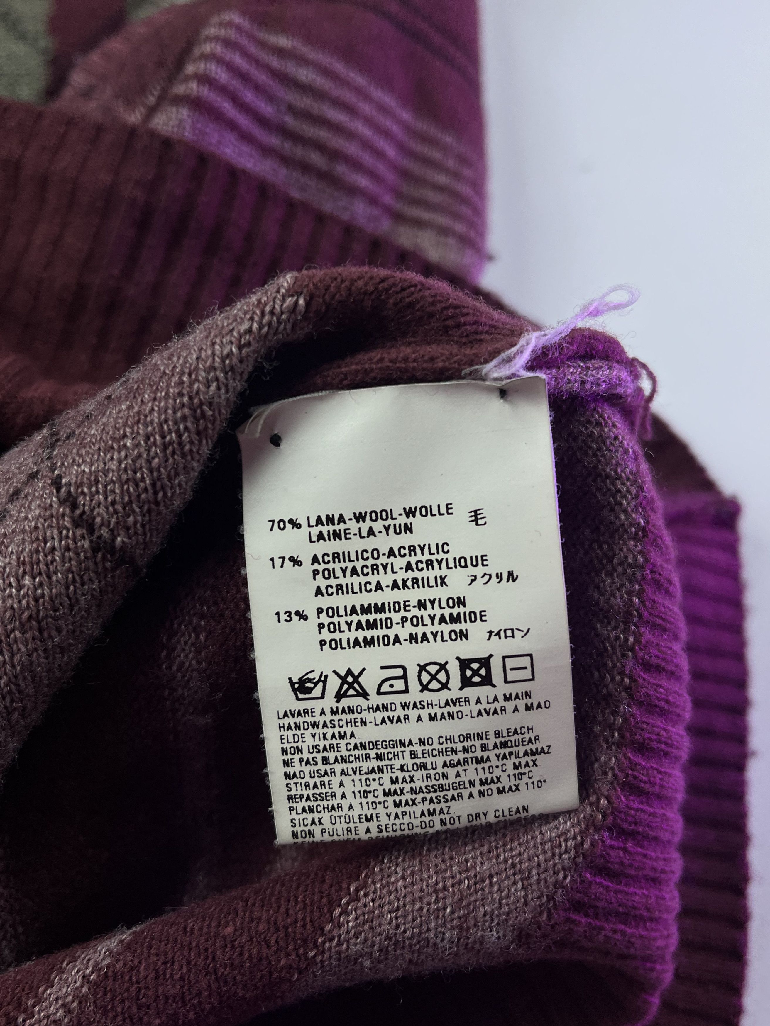 Diesel VTG DIESEL Faded Geometric Patterns Gradient Wool Vest Size US M / EU 48-50 / 2 - 8 Thumbnail