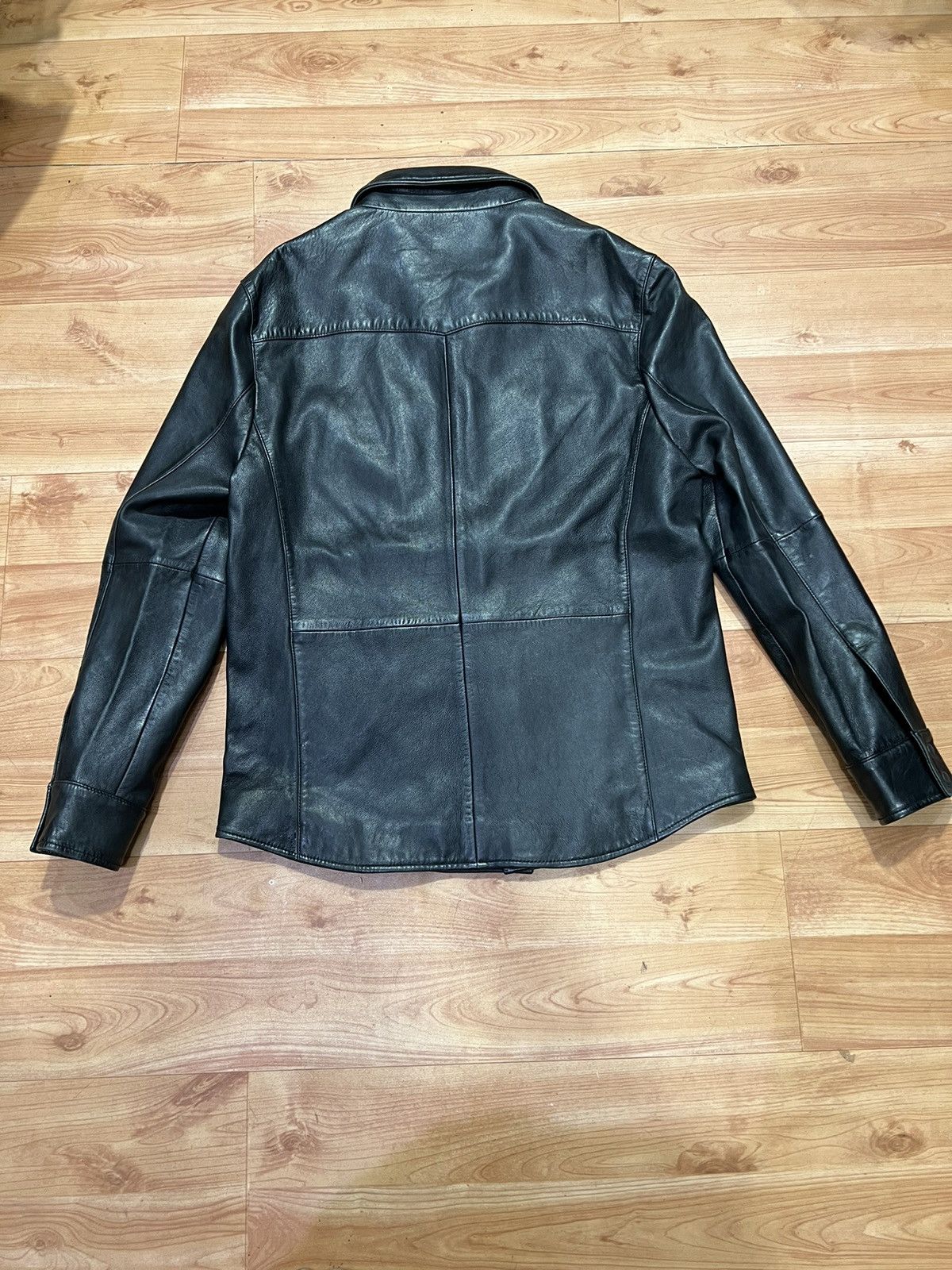 Armani Armani leather shirt jacket Size US M / EU 48-50 / 2 - 2 Thumbnail
