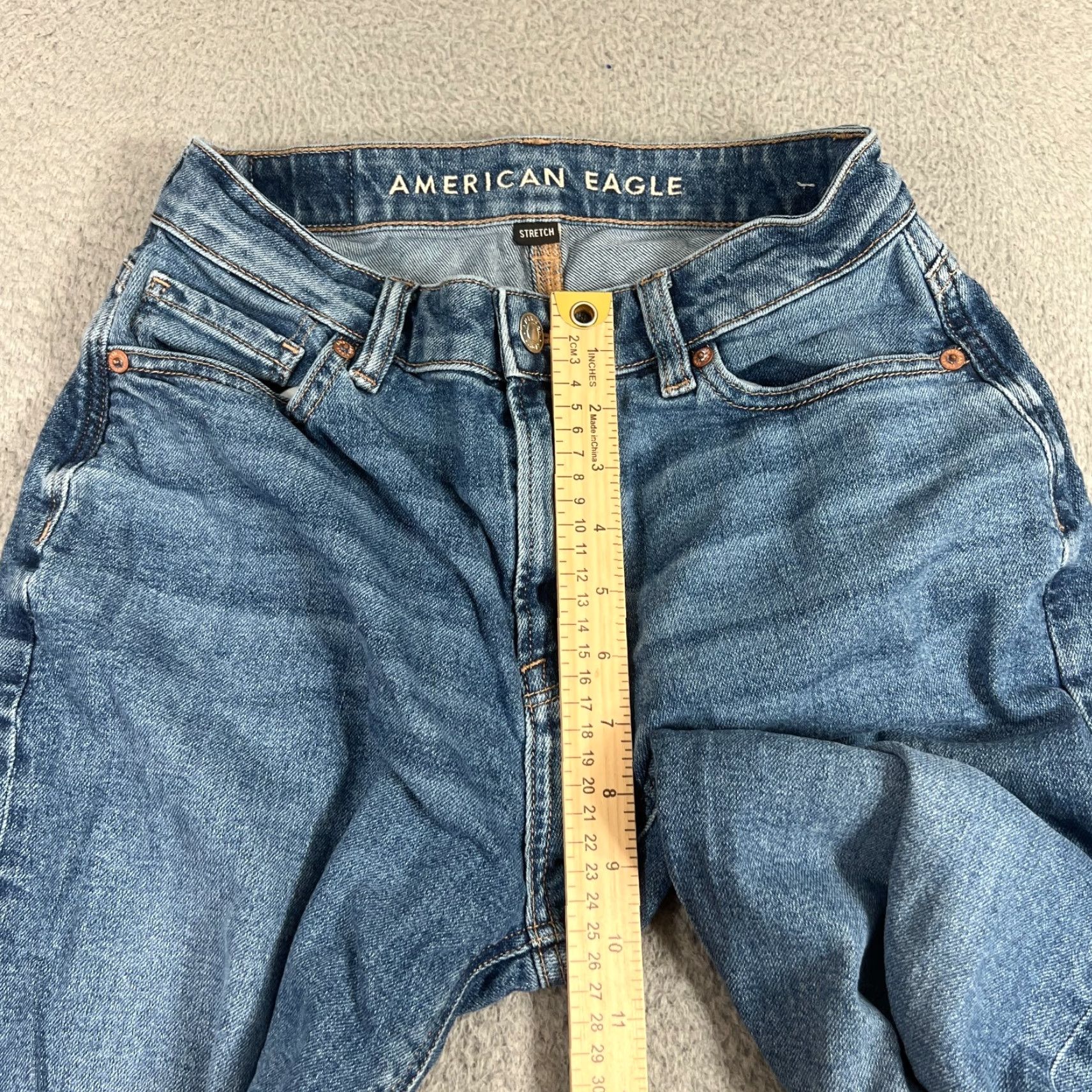 American Eagle Outfitters American Eagle Outfitters Jeans 0 Regular Washed Stretch Denim Mom Jean Womens Blue Cotton Polyester Spandex Item: 0? Size 25" / US 0 / IT 36 - 3 Thumbnail