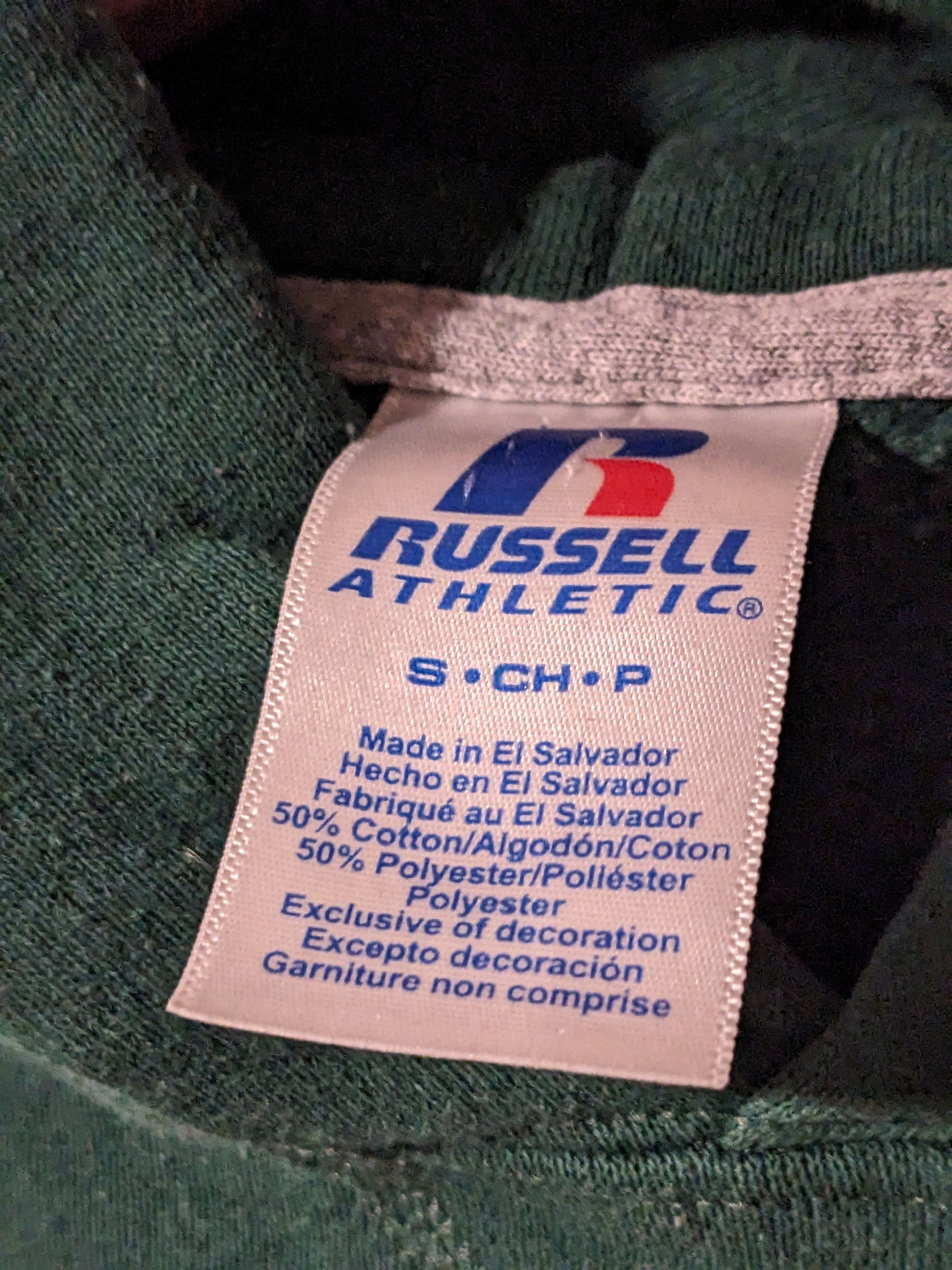 Russell Athletic × Vintage Vintage Russell Athletic Blank Essential Green Small Hoodie Size US S / EU 44-46 / 1 - 3 Thumbnail