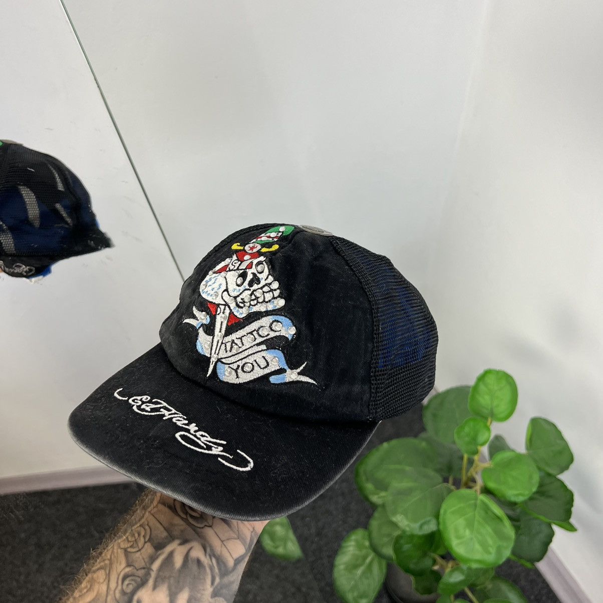 Ed Hardy Vintage Y2K Ed Hardy Big Logo Trucker Cap Japanese Style Size ONE SIZE - 1 Thumbnail