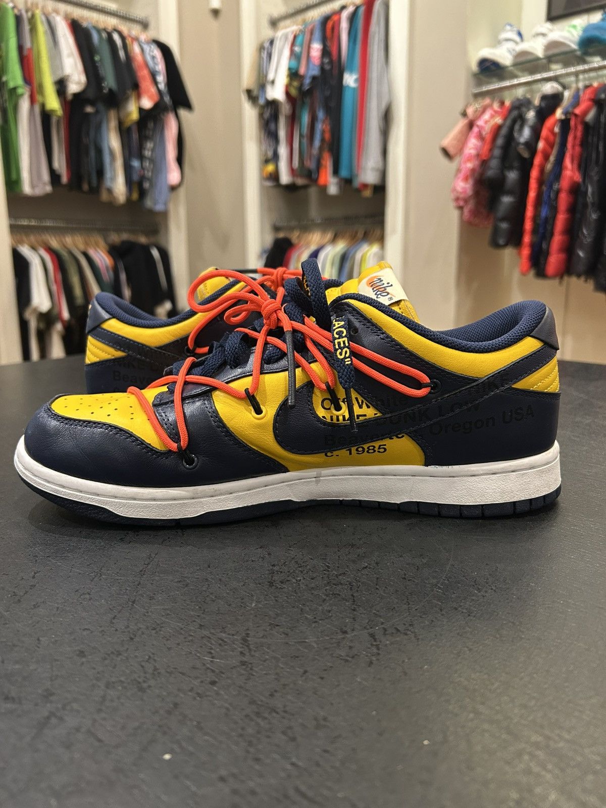 Nike Nike Dunk Low ‘Off-White University Gold’ Size US 11.5 / EU 44-45 - 3 Thumbnail