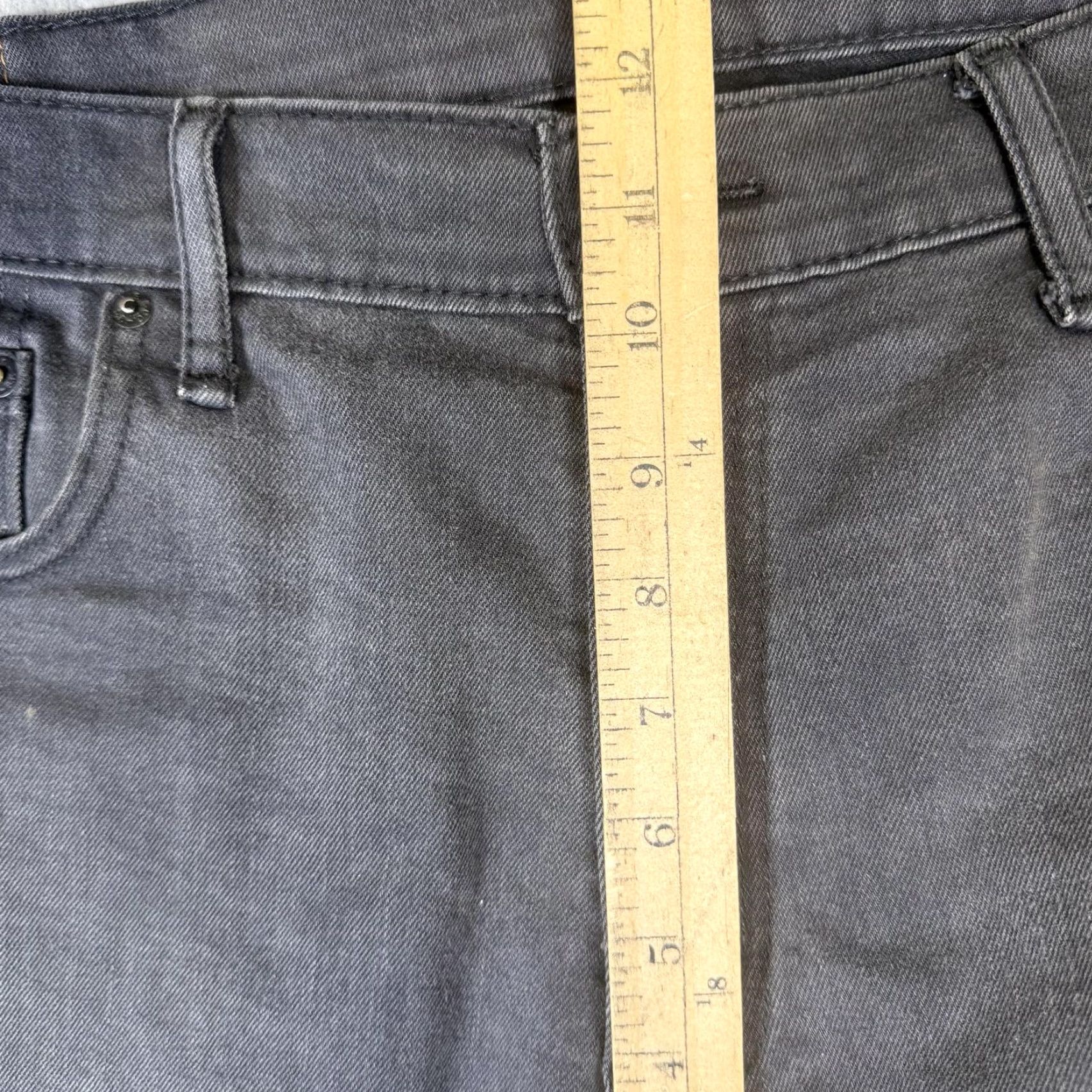 Levi's VINTAGE Levis 569 Jeans 36x32 Black Ankle Length Relaxed Straight Mens Hole Size US 36 / EU 52 - 3 Thumbnail