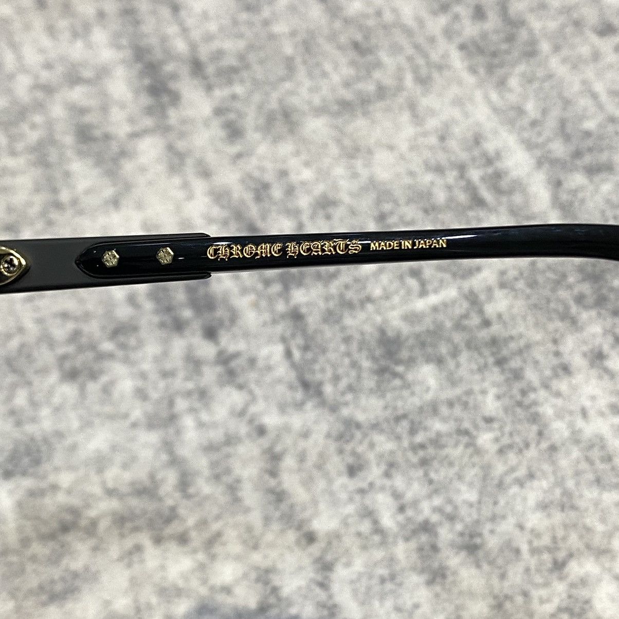 Chrome Hearts CHROME HEARTS BAGGINS BLACK PLASTIC/ 18KGP Size ONE SIZE - 10 Thumbnail
