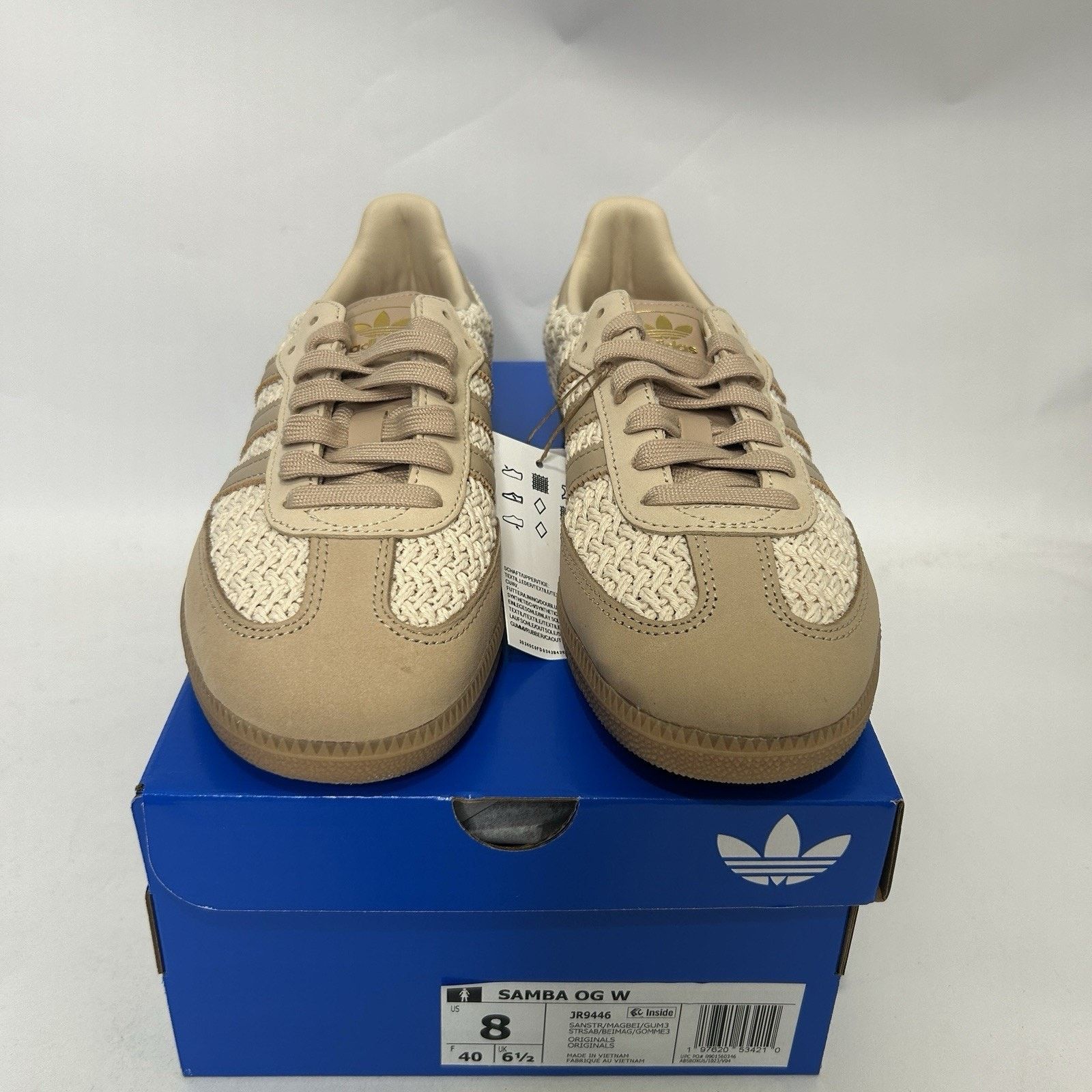 Adidas adidas Womens Samba OG Knit Pack - “Sand Strata” JR9446 Size US 6.5 / IT 36.5 - 2 Thumbnail
