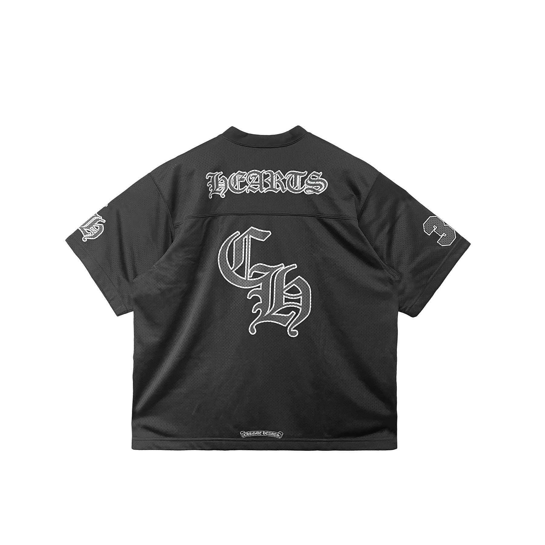Chrome Hearts Chrome Hearts Black Mesh Ice Hockey Short Sleeve Tee Size US S / EU 44-46 / 1 - 2 Thumbnail