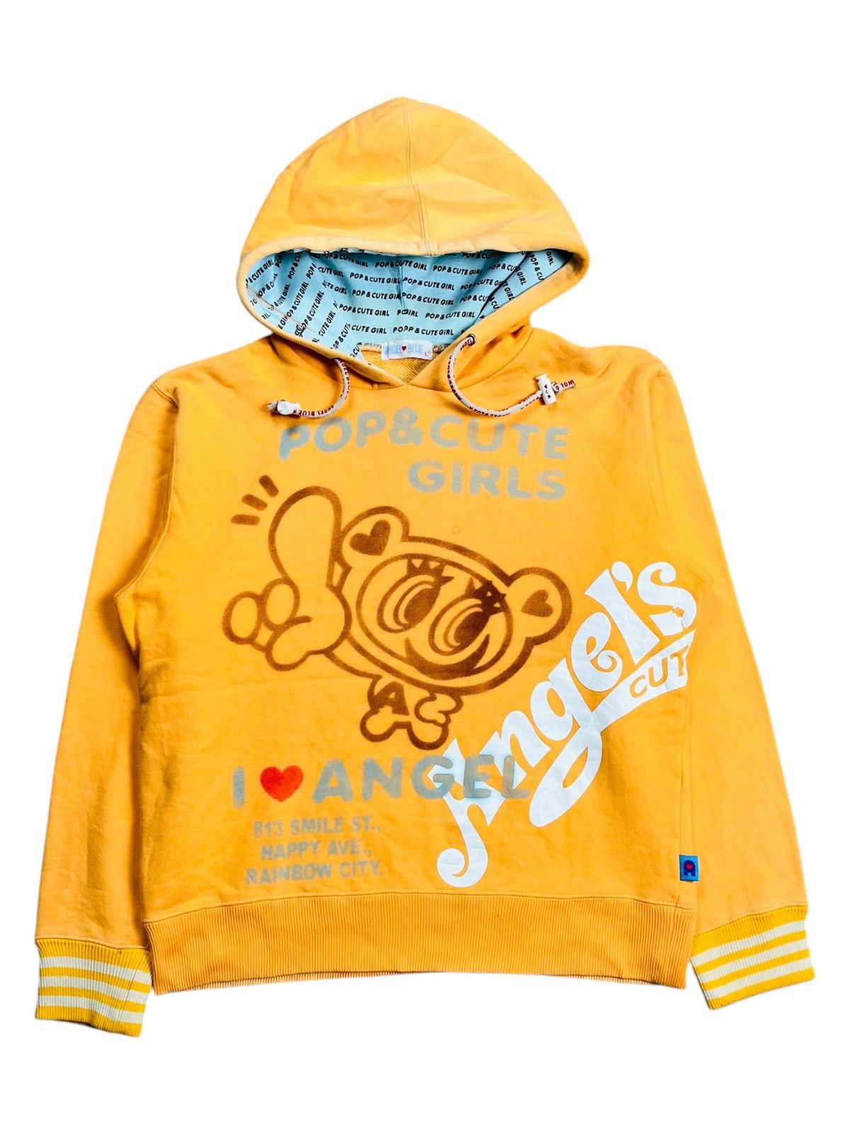 2000s Angel Blue - Iconic Orange Hoodie