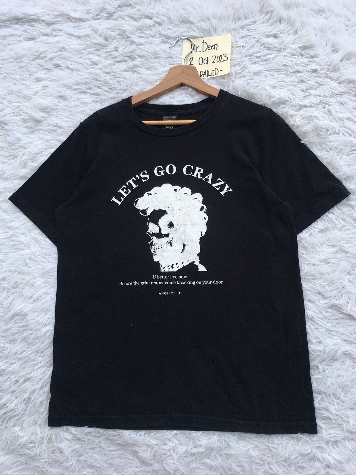 Number (N)ine Rare Vintage Number Nine Let’s Go Crazy Tshirt Size US M / EU 48-50 / 2 - 3 Thumbnail