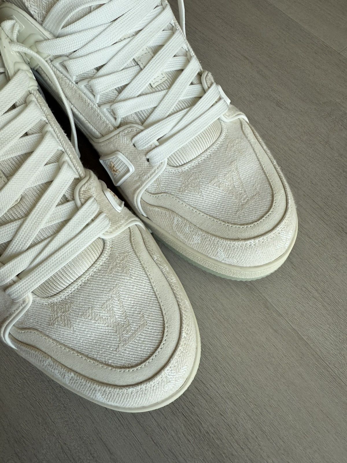 Louis Vuitton LV Trainers Denim Monogram size LV8.5 Size US 8.5 / EU 41-42 - 6 Thumbnail