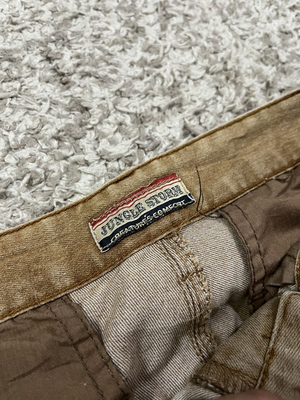 Japanese Brand 🔥 JUNGLE STORM SKINNY PUNK GORPCORE BUCKLE BACK CARGO Size US 32 / EU 48 - 6 Thumbnail